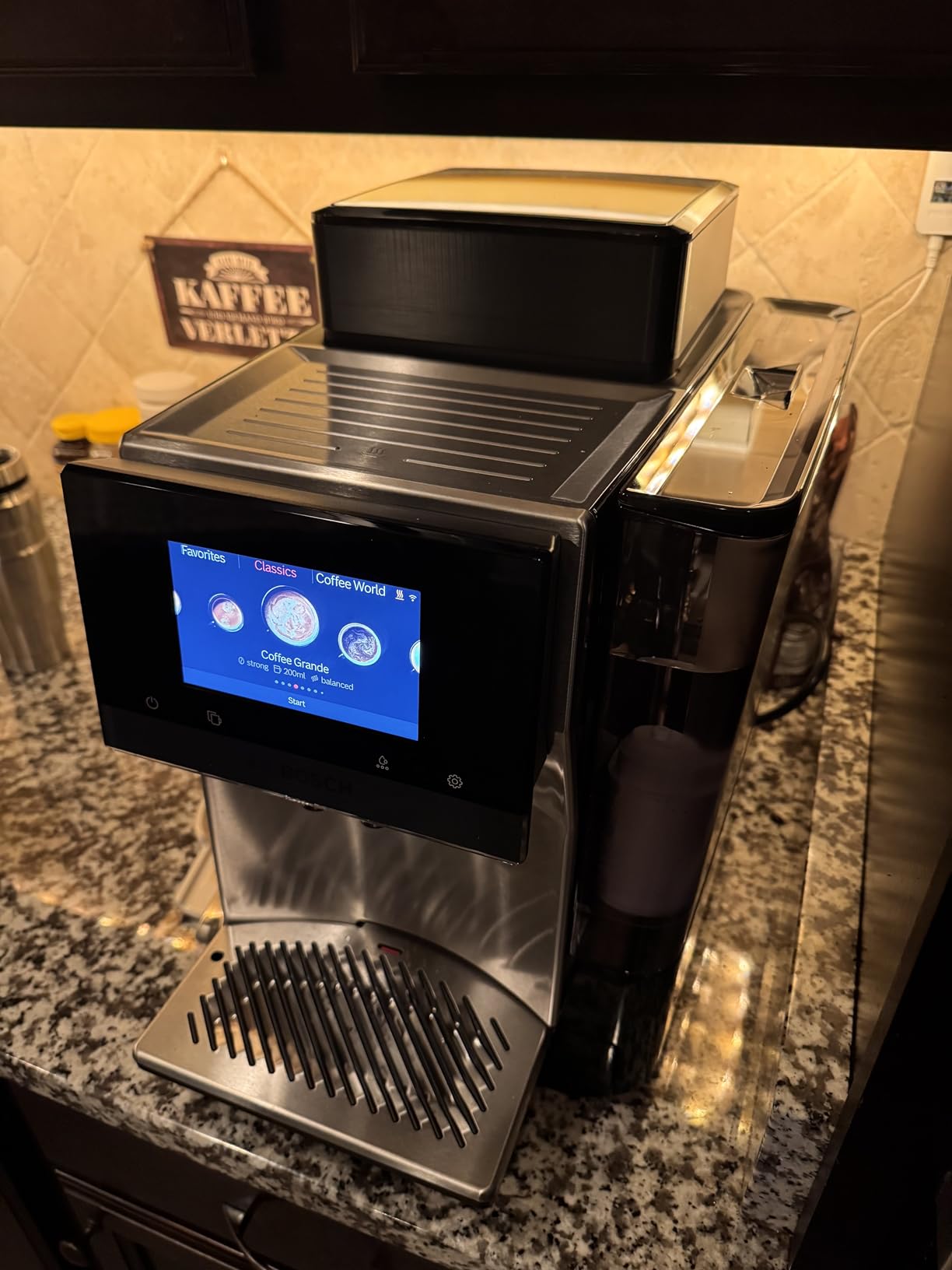 Bosch 800 Series Fully Automatic Coffee, Espresso Machine - Stainless Steel | Double Cup, Touchscreen, 36 Drinks, Cold Brew, Integrated Milk Container customer photo 2