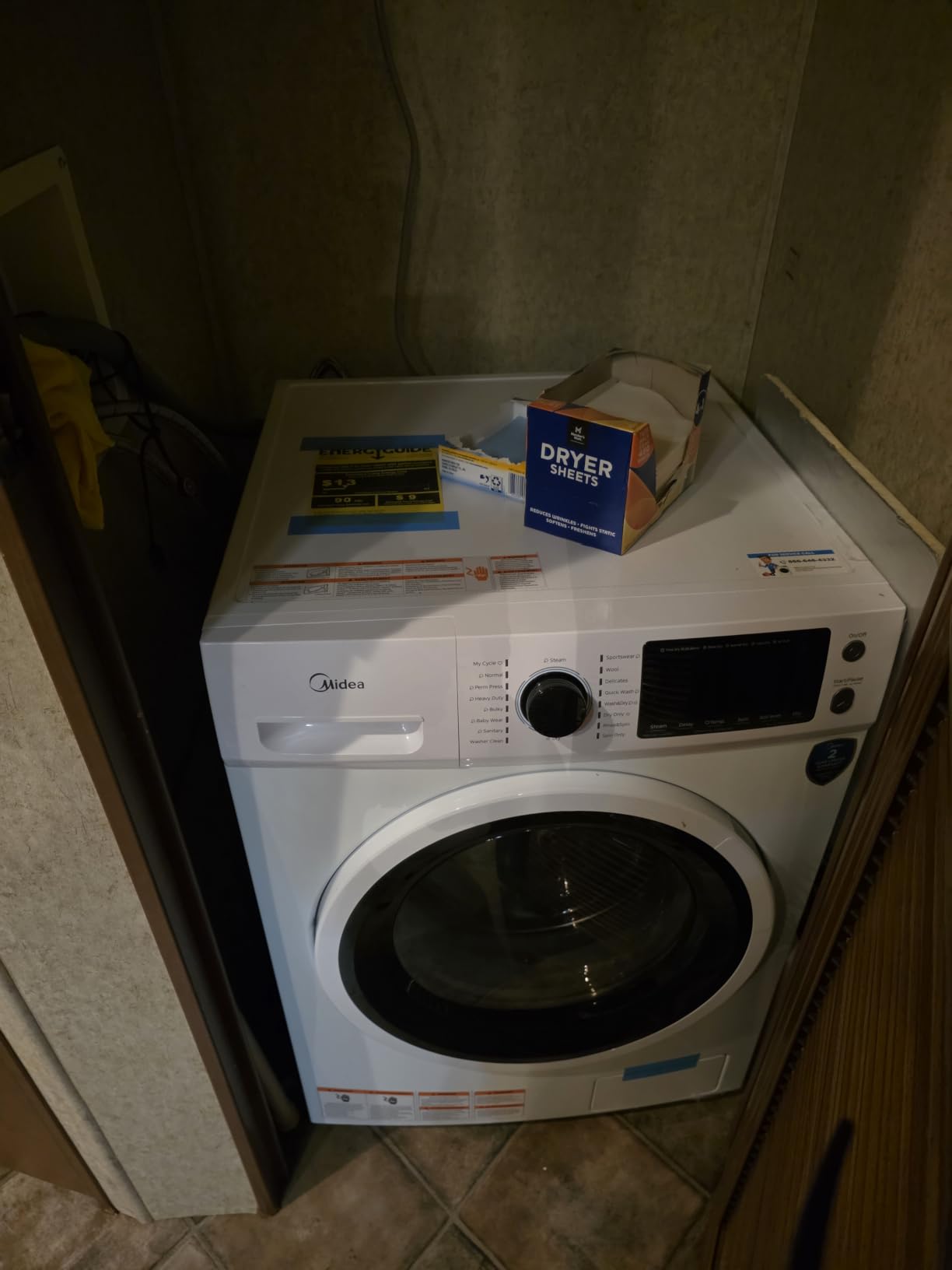 Midea 2.7 Cu Ft All-in-One Washer Dryer Combo, Ventless, 24 Inch, White - 1400 RPM, 16 Cycles MFC24P70A0WUS customer photo 2