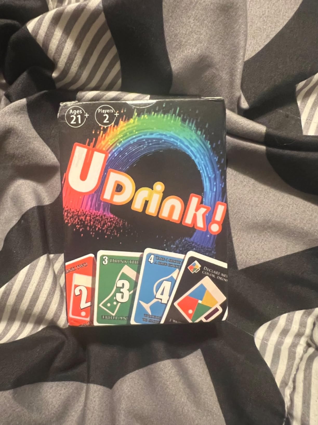UDRINK! - The Drinking Game Cards for Adults, Fun & Easy Games for Adult Game Nights - Couple Games, Bachelorette Party Games to Get Buzzed Easily - 2024 New Edition - customer photo 2