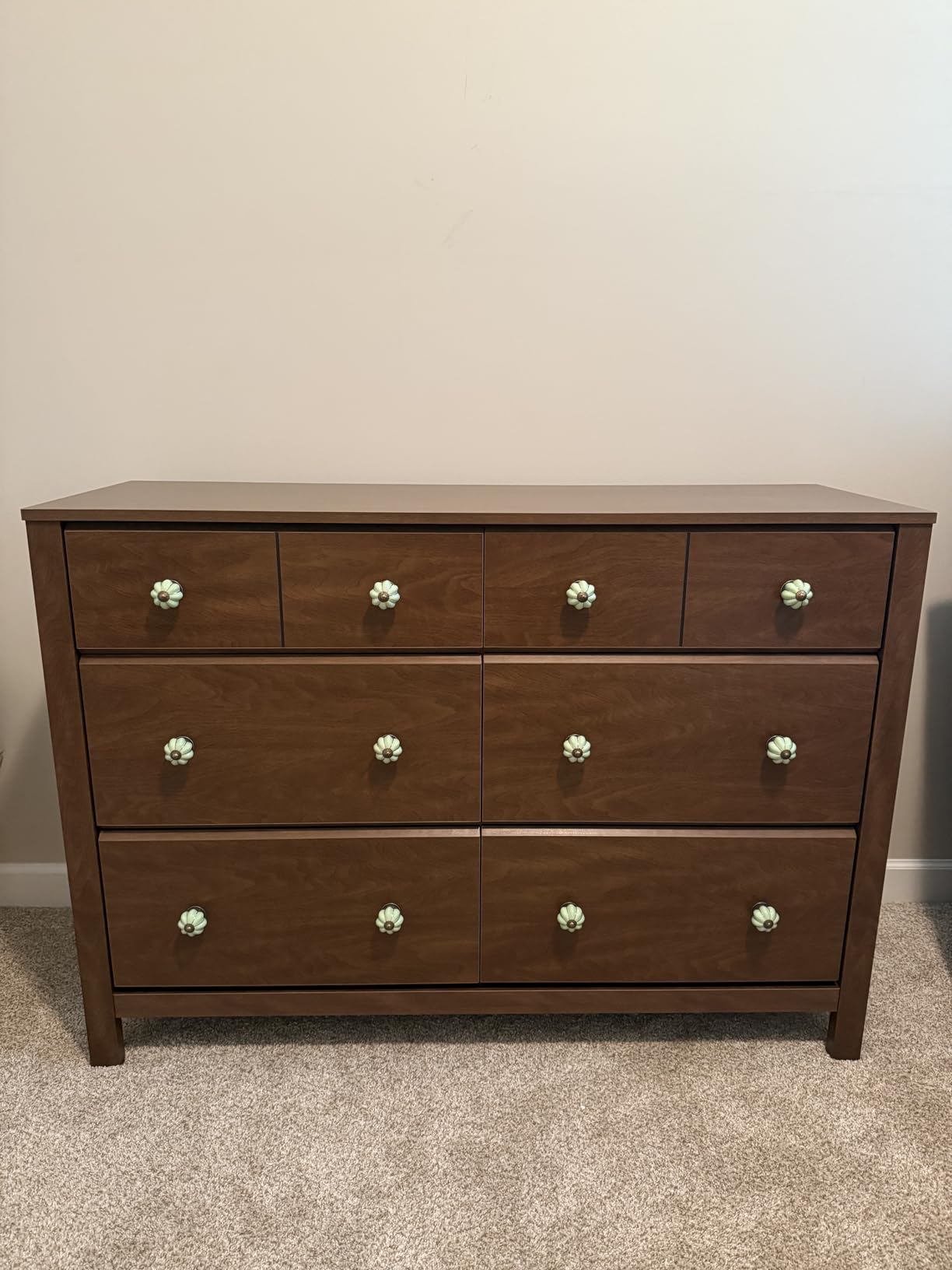 Storkcraft Horizon 6 Drawer Dresser, Driftwood | GREENGUARD Gold Certified, Wood Dresser for Nursery & Kids Bedroom, Nursery Storage with Interlocking Drawer System customer photo 1