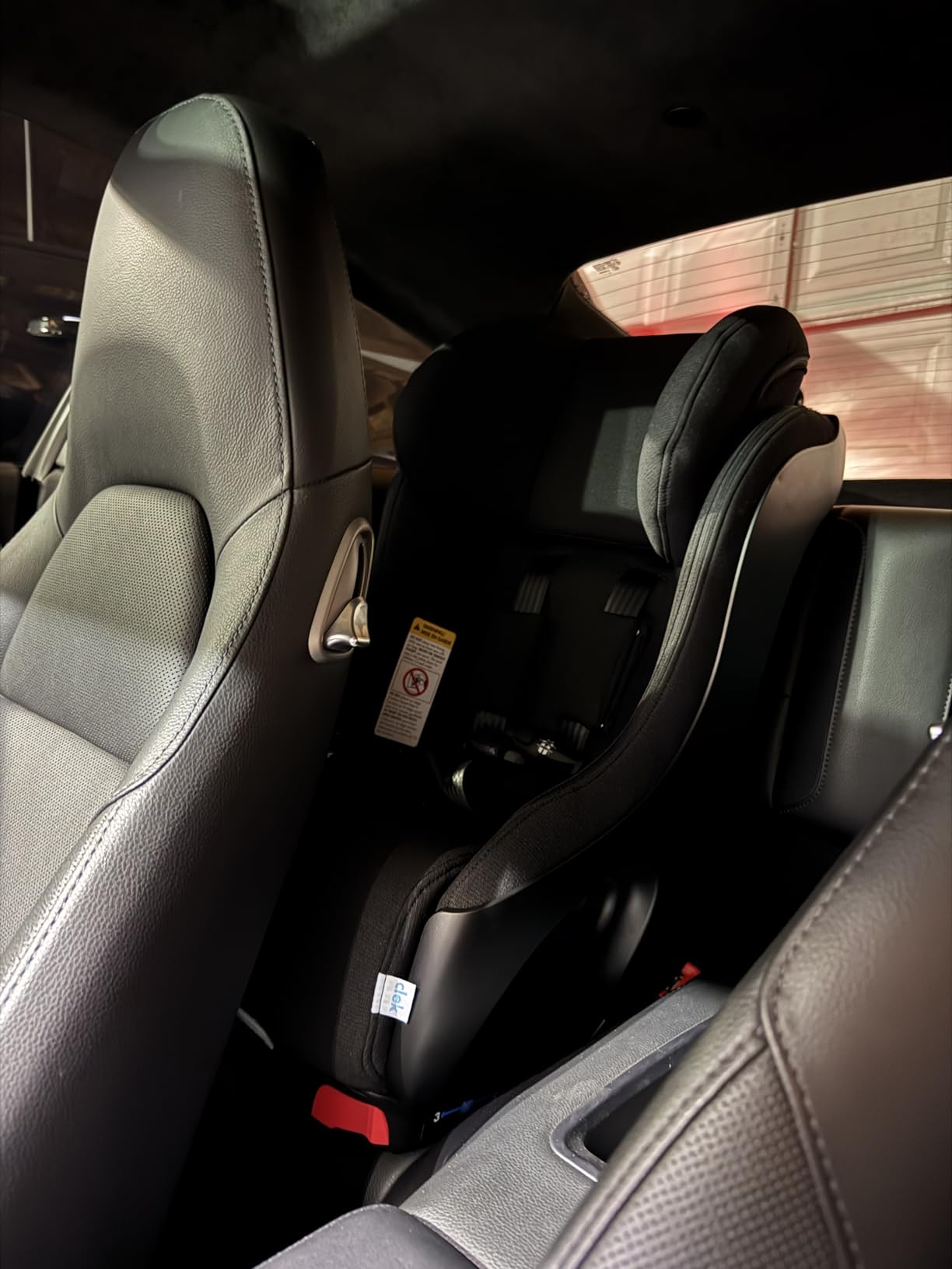 Clek Foonf Convertible Car Seat with Rigid LATCH, Crumple Zone safety system, Adjustable Headrest, Reclining Design, Anti-Rebound Bar & Flame Retardant-Free (Railroad Ziip) customer photo 2