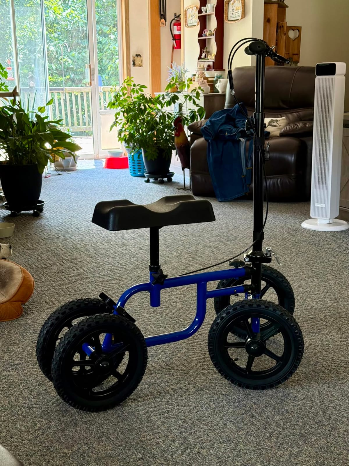 Vive Mobility All Terrain Knee Scooter Walker for Foot Injuries - Adult | Broken Leg Crutch Cart Roller for Surgery, Broken Foot, Ankle Injury - Kneeling Rolling Steerable Seated Wheel Scooter Aid customer photo 2
