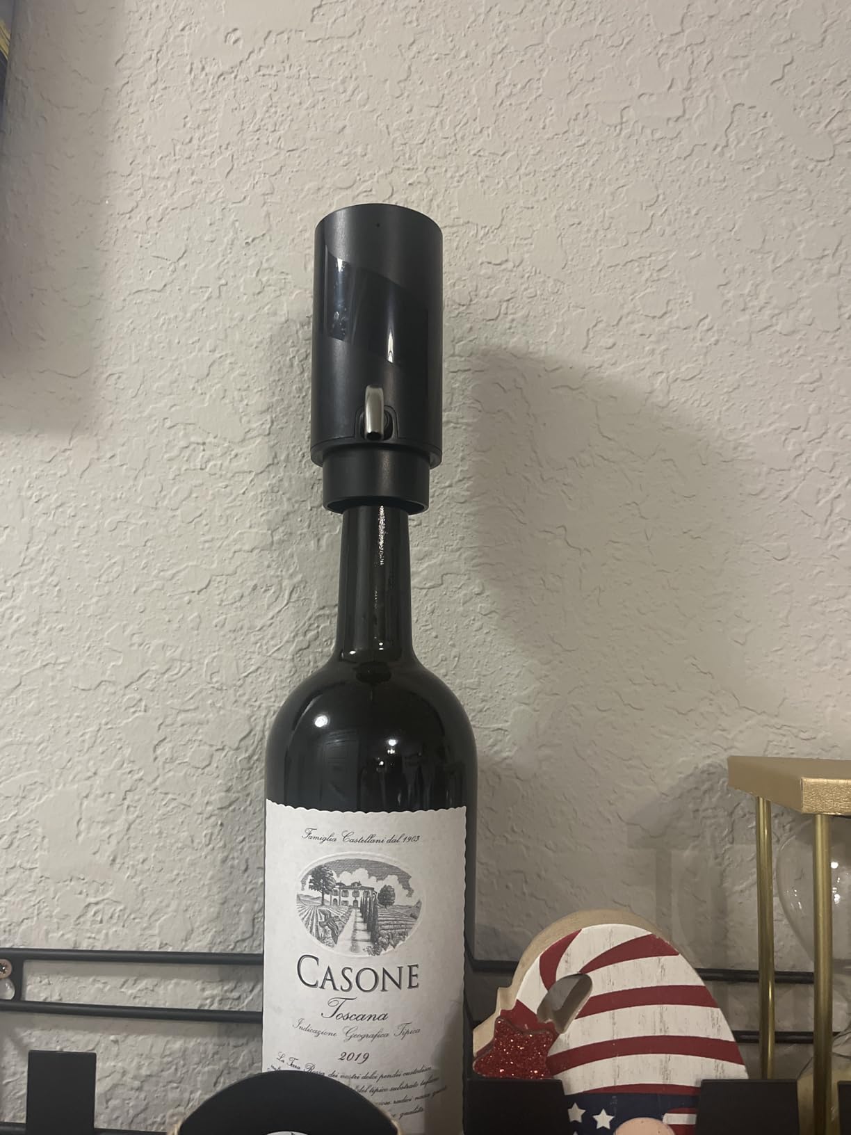 Electric Wine Dispenser Automatic Wine Aerator Rechargeable | Rechargeable electric automatic wine pourer, one-touch portable decanter & aerator, perfect for parties, gifts, wine lovers. customer photo 1