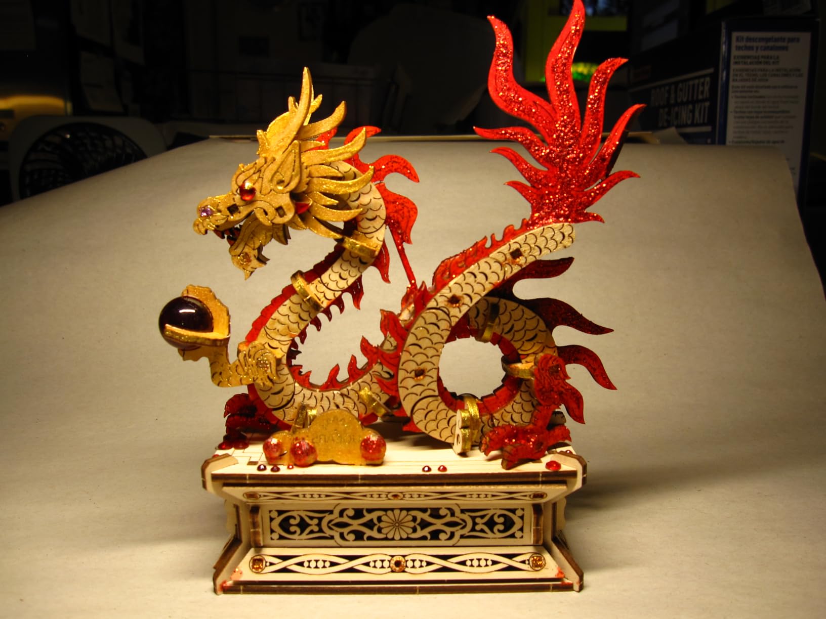 UGEARS Wood Dragon 3D Puzzle - 3D Wooden Puzzles for Adults, Wooden Models for Adults to Build, Mechanical Puzzle Box with Hidden Compartment, DIY Model Kit, Brain Teaser, Unique Chinese Dragon Gift customer photo 1