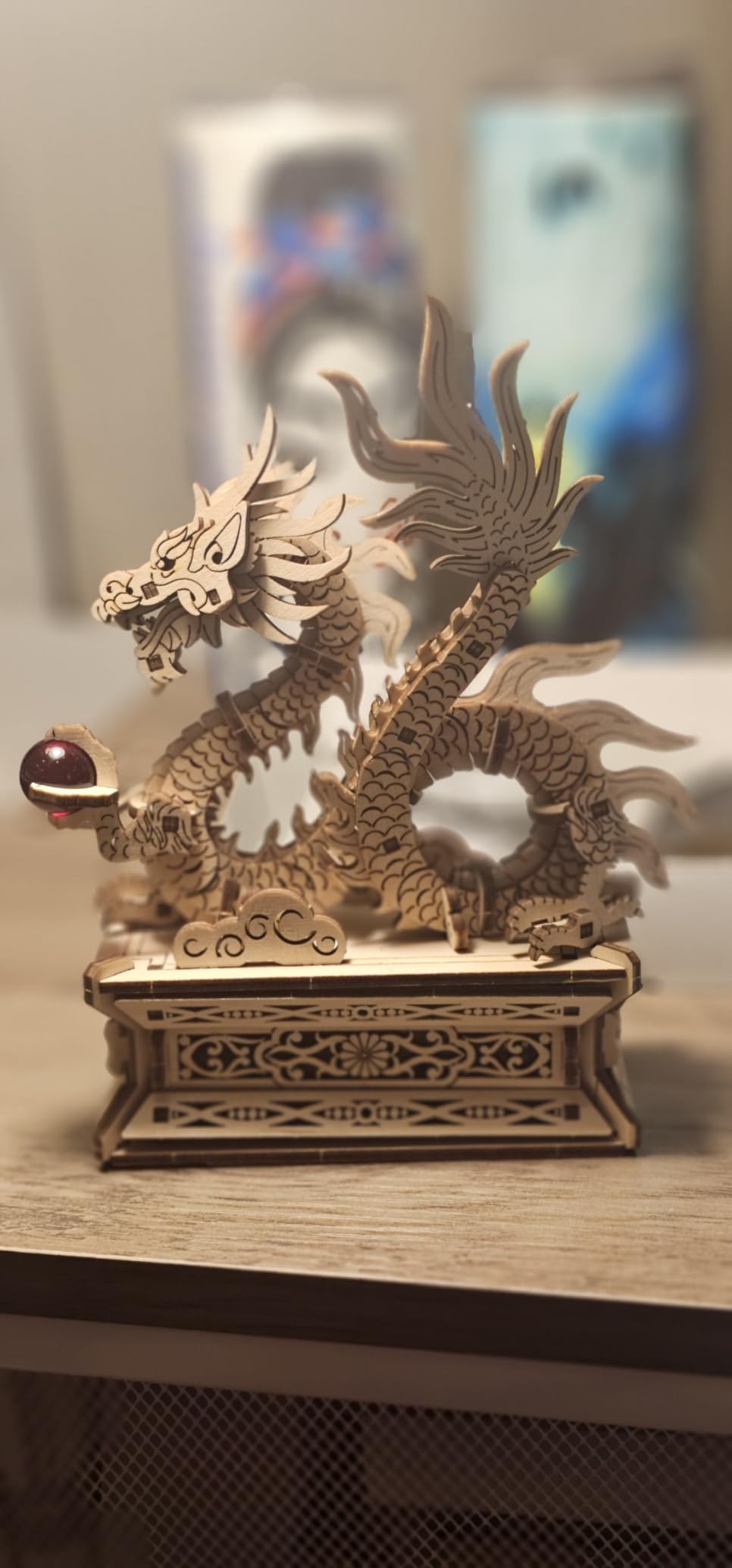 UGEARS Wood Dragon 3D Puzzle - 3D Wooden Puzzles for Adults, Wooden Models for Adults to Build, Mechanical Puzzle Box with Hidden Compartment, DIY Model Kit, Brain Teaser, Unique Chinese Dragon Gift customer photo 2