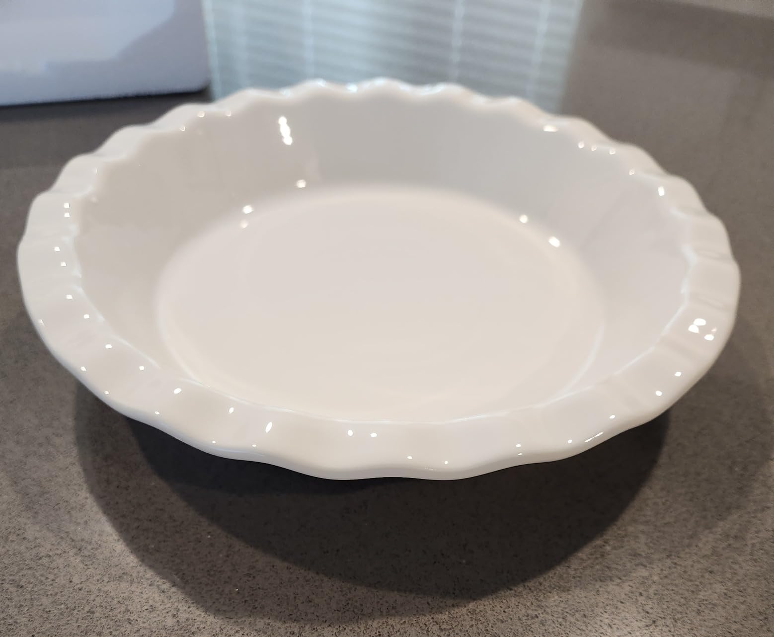 MALACASA 40 Oz Ceramic Pie Pan Set of 2, 9 Inch Fluted Pie Dish | Baking, Versatile for Quiche, Pie, Tart, Casserole, Oven, Microwave, Dishwasher Safe, Non-Stick Glaze, Even Heat Distribution customer photo 1