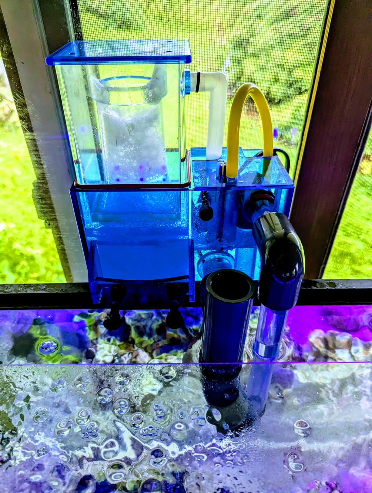 AquaReady Hang On Back Protein Skimmer for Saltwater Aquariums HOB-1.5, Up to 75 Gallon Fish Tank Filtration, Hang On External, Adjustable, Ultra Quiet Pinwheel Pump customer photo 2