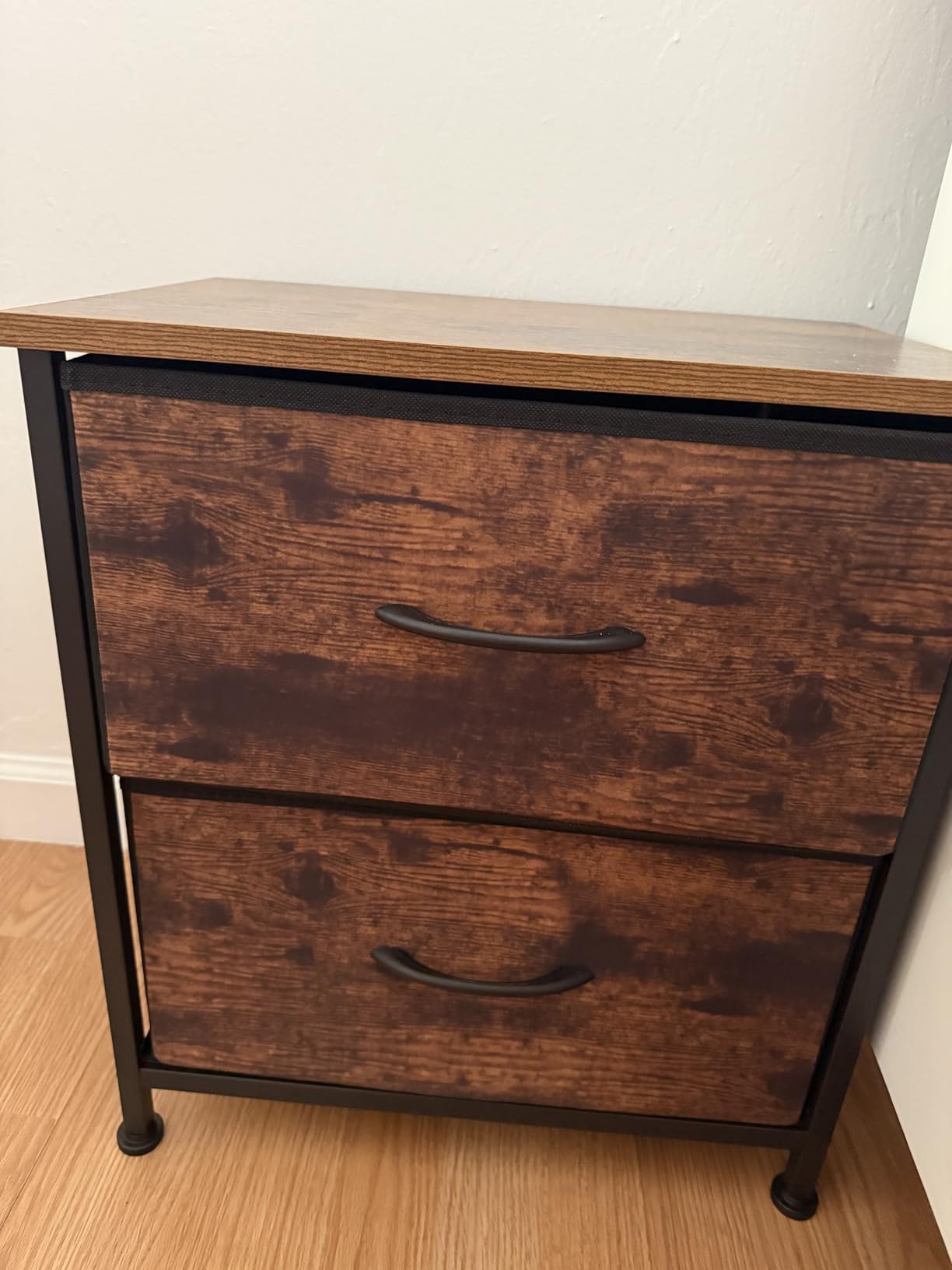 Sweetcrispy Nightstand Set of 2 with 2 Storage Drawers, 20