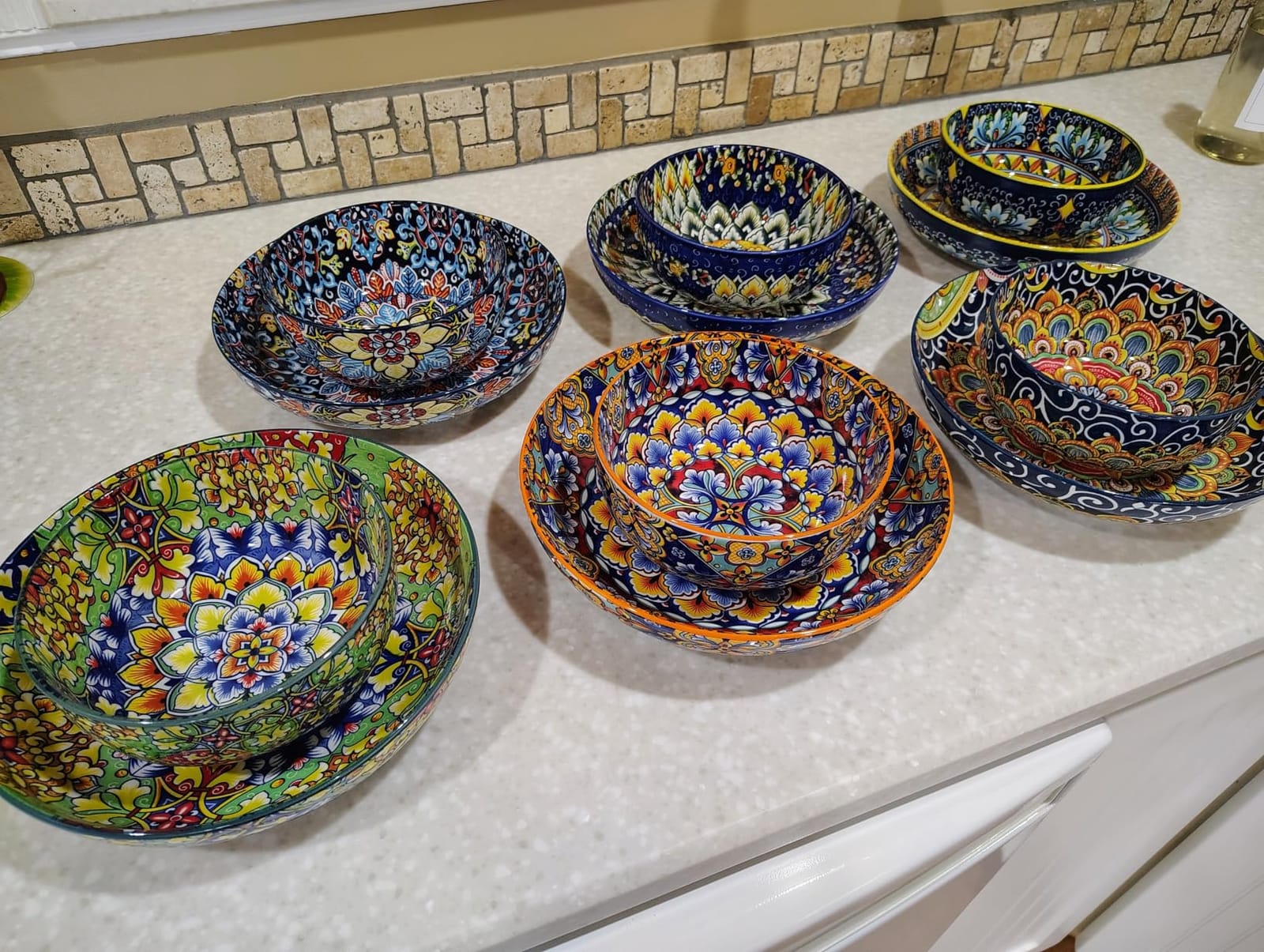 vancasso 12 Pieces Dinnerware Sets, Plates and Bowls Set, Porcelain Dishes Set for 4, Microwave and Dishwasher Safe, Scratch Resistant, Bohemian Style Dining Ware Service for 4, Series SIMI customer photo 1