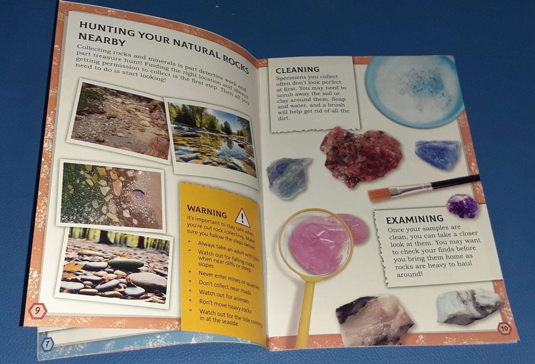 PIBEX Rock Collection Starter Kit, 54 Rocks & Minerals with Name Labels | 9 Polished Gems, 45 Crystals & Stones, Rock ID Cards, Learning Book, Collector Storage Box, Geology Gift for Kids Ages 8+ customer photo 2