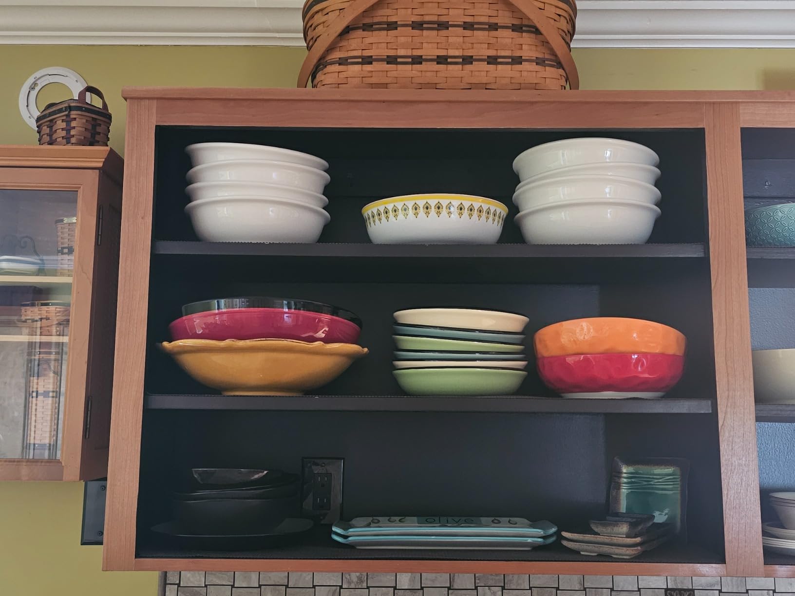 vancasso Large Serving Bowls,78 Oz Salad Bowls Set of 2,Serving Dishes-Red customer photo 1