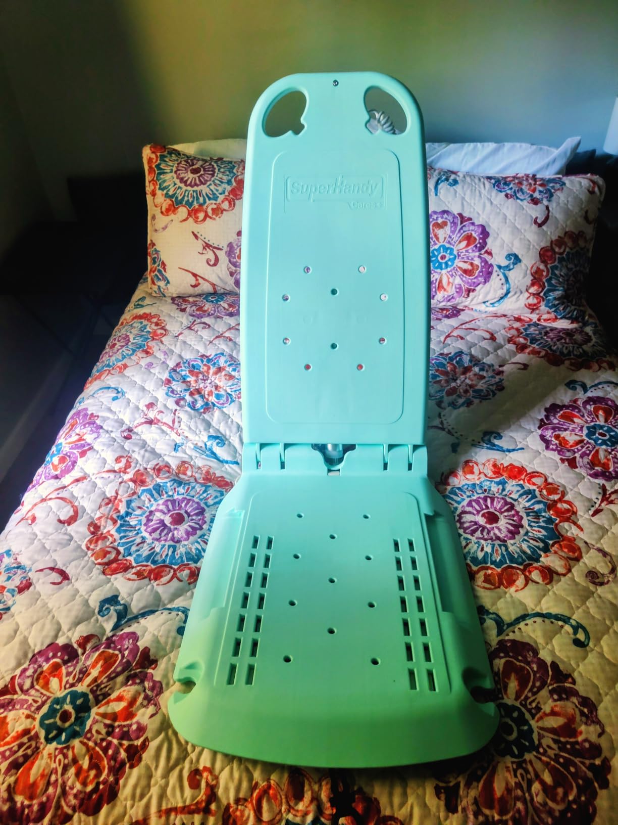 SuperHandy Portable Floor Lift and Bath Lift for Seniors, Foldable, 330 LBS Capacity, IP68 Waterproof, Ergonomic Seat [Patented] customer photo 1