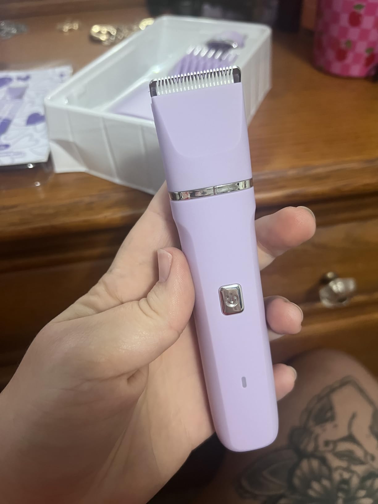 Risina 2-in-1 Bikini Trimmer for Women, Electric Razors for Women | IPX7 Waterproof, Rechargeable, Ceramic Blades, Face Shaver and Body Hair Trimmer for Bikini Line, Pubic Hair, Legs, Underarms customer photo 1