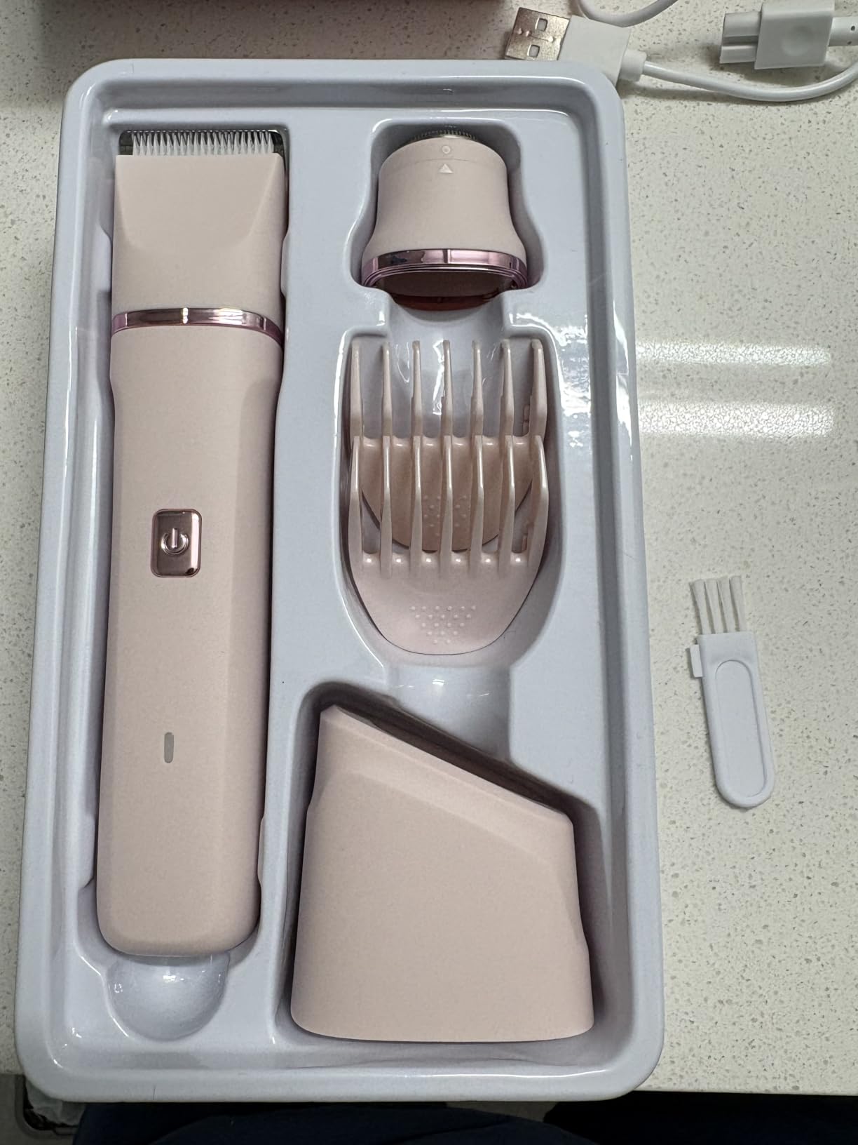 Risina 2-in-1 Bikini Trimmer for Women, Electric Razors for Women | IPX7 Waterproof, Rechargeable, Ceramic Blades, Face Shaver and Body Hair Trimmer for Bikini Line, Pubic Hair, Legs, Underarms customer photo 2