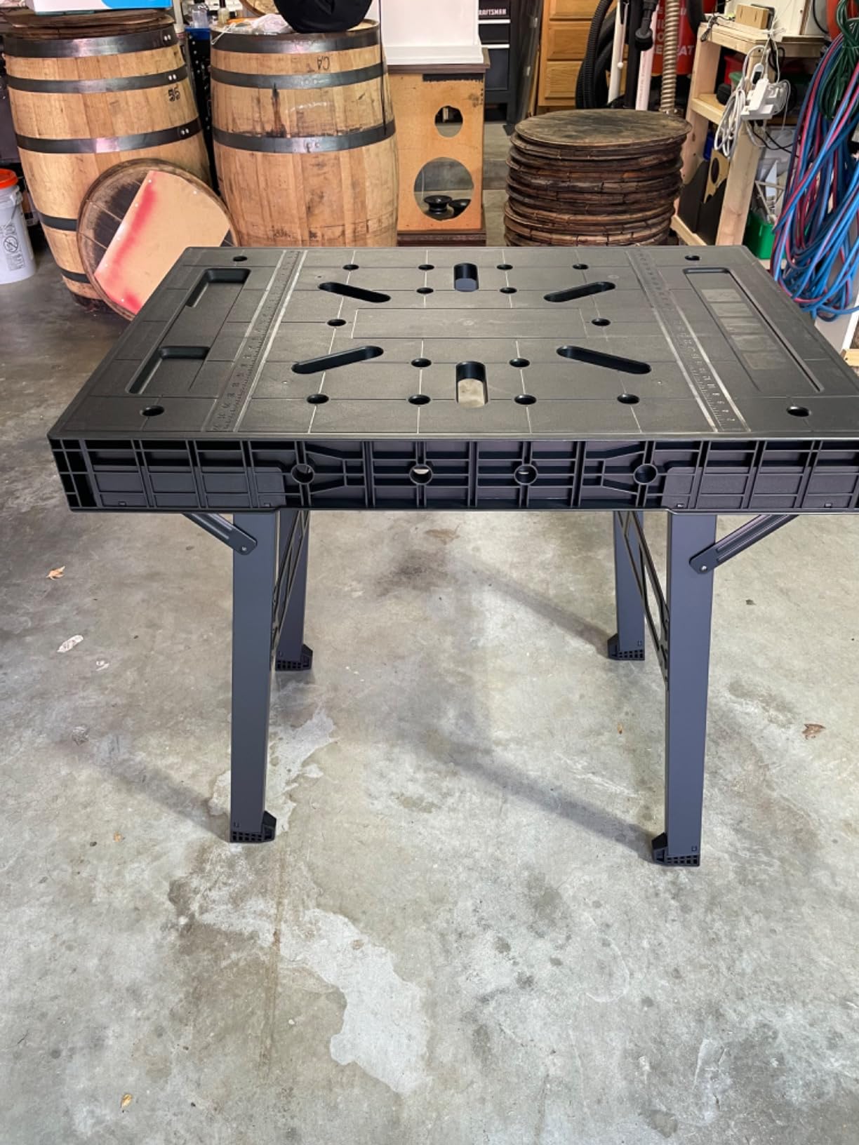 Portable Workbench, Folding Worktable, 1650lbs Capacity, 34