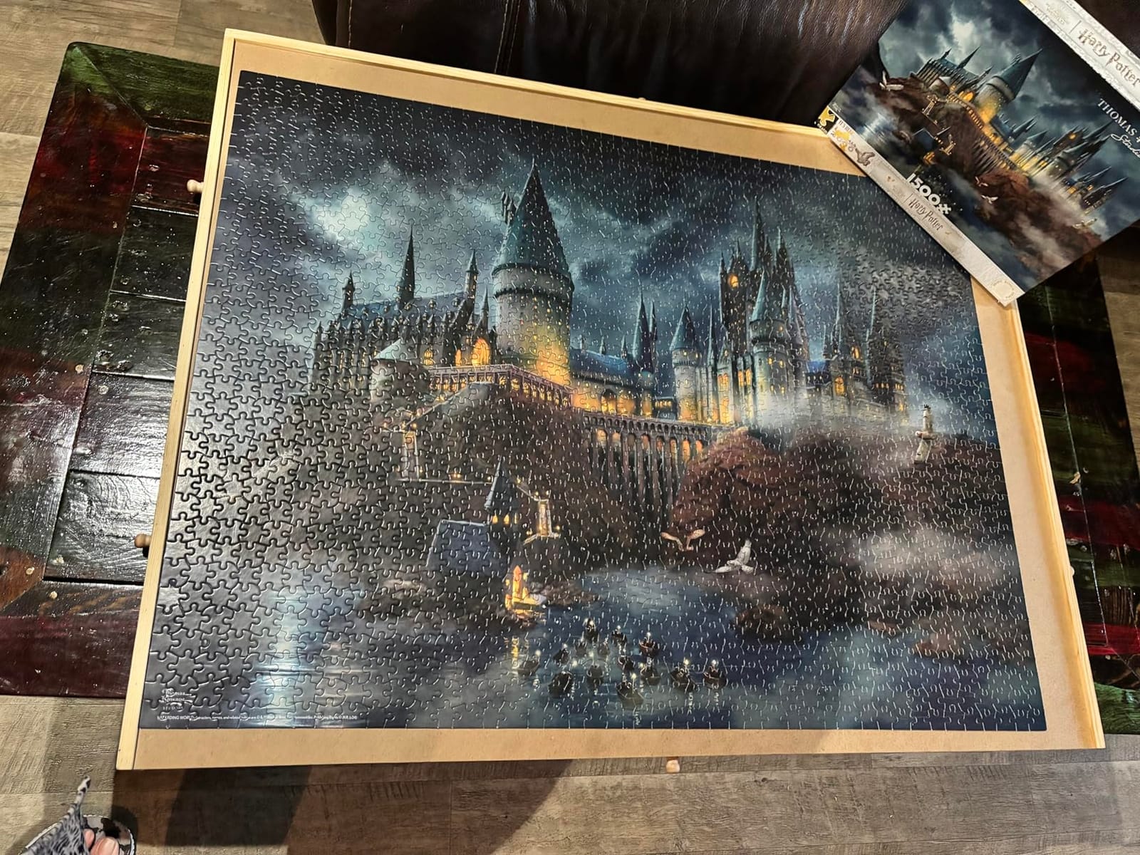 Ceaco Thomas Kinkade Harry Potter Hogwarts Castle 1500 Piece Puzzle, Art by Thomas Kinkade, Made in USA, Recycled Board, Finished Size 38x26 Inches customer photo 1