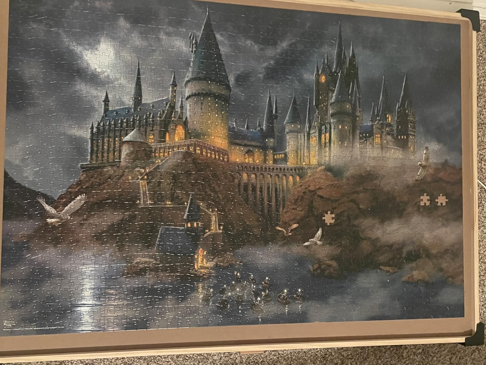 Ceaco Thomas Kinkade Harry Potter Hogwarts Castle 1500 Piece Puzzle, Art by Thomas Kinkade, Made in USA, Recycled Board, Finished Size 38x26 Inches customer photo 2