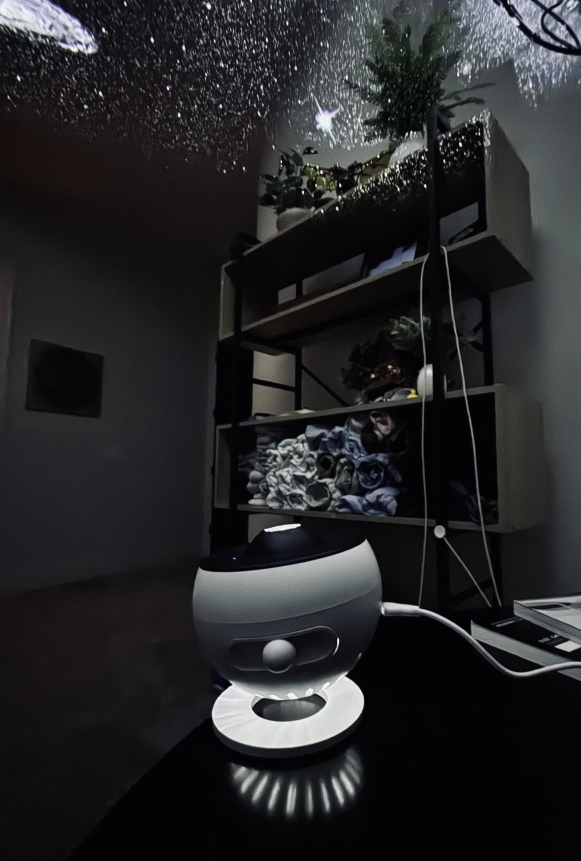 Galaxy Projector Night Light, 13-in-1 Star Projector for Bedroom, White | Planetarium Projector and Night Light Projector with 13 Space Scenes, Ceiling Projection, 360 Degree Rotation, Focus and Timer customer photo 1