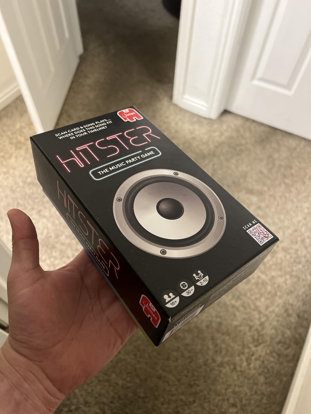 Jumbo Hitster - The Music Fun Party Quiz Card Game, 2-10 Players - 300 Plus Iconic Music Hits - Great for Adult and Family Game Night customer photo 2