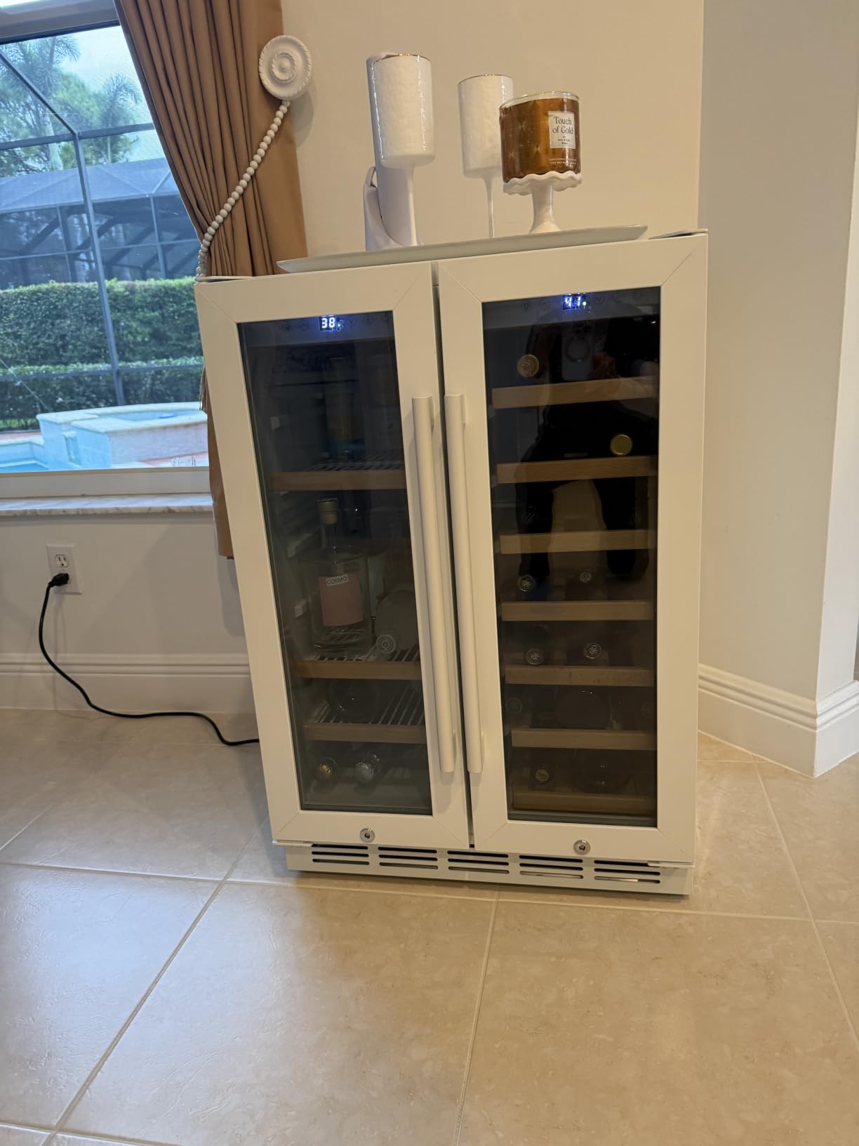 24 Inch 2 IN 1 Dual Zone Drawer Wine and Beverage Refrigerator | Beverage Fridge Wine Cooler, Built-in or Freestanding Powerful Compressor, Holds 108 Bottles and 150 Cans customer photo 2