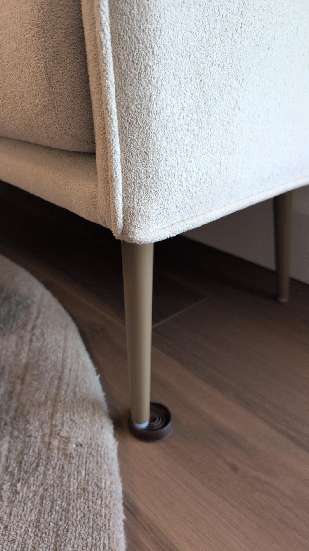 Bedroom Bench with Low Back, Inside Metal Frame, Extra Seat for Living Room, Entryway or Dinning Bench (Yellow) customer photo 2