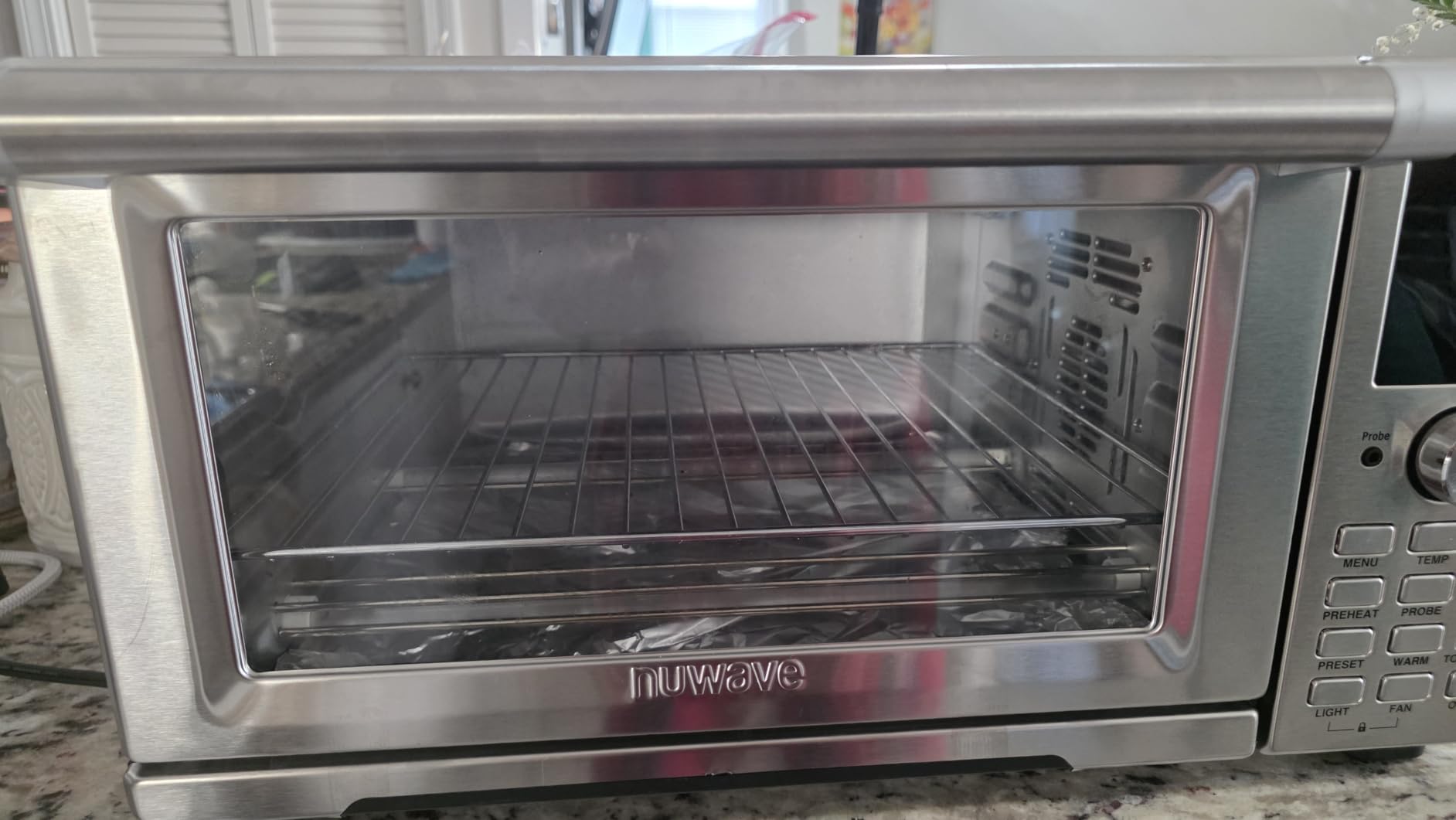 Nuwave Bravo XL Pro Air Fryer Toaster Oven with Grill Combo, 2026 New Ultra-Fast Convection System, 35% Crispier, 2X More Even, 142 Presets, 50-500F, Smarter Probe, PFAS Free, 30QT, Stainless Steel customer photo 1