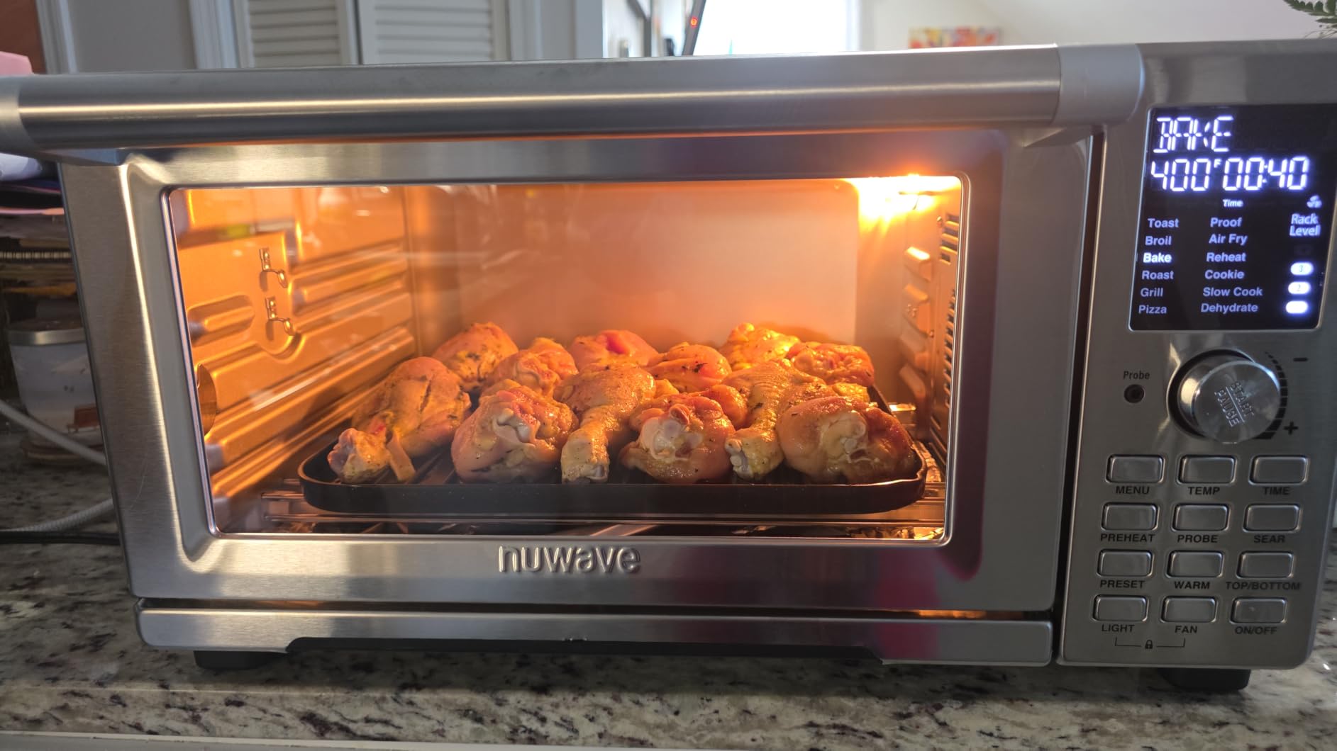 Nuwave Bravo XL Pro Air Fryer Toaster Oven with Grill Combo, 2026 New Ultra-Fast Convection System, 35% Crispier, 2X More Even, 142 Presets, 50-500F, Smarter Probe, PFAS Free, 30QT, Stainless Steel customer photo 2