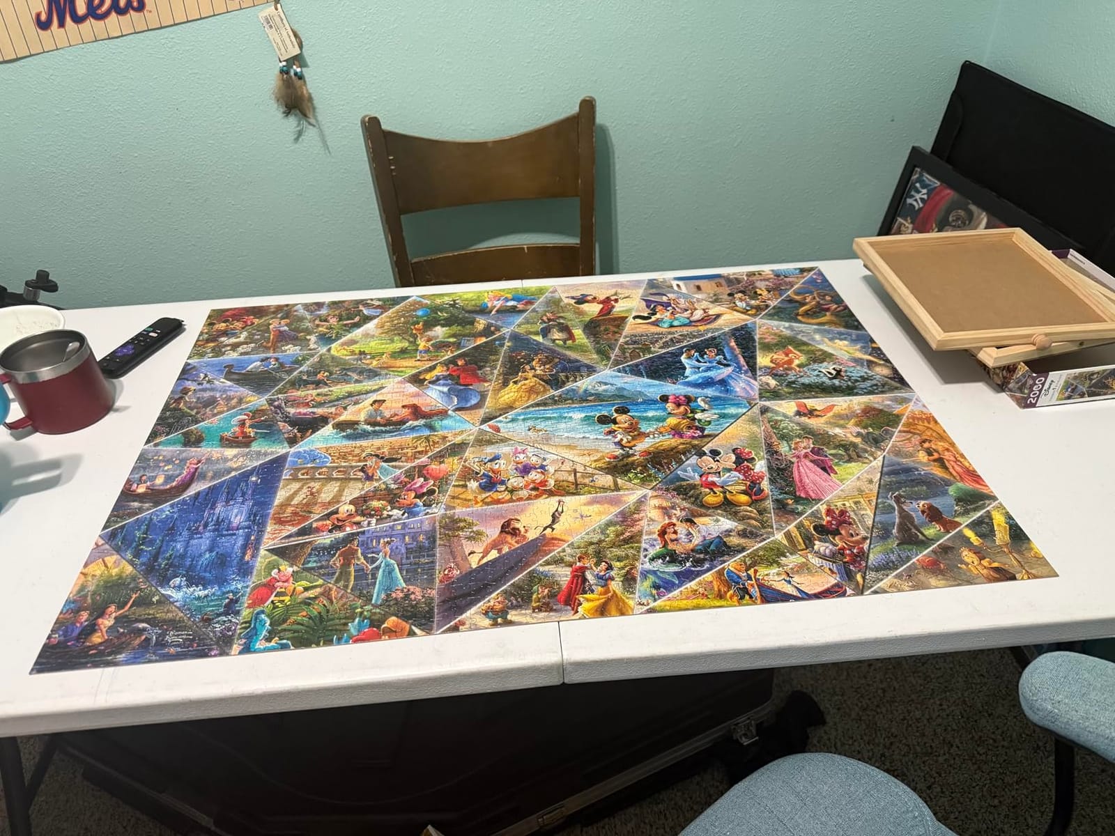 Ceaco Thomas Kinkade Disney Collage 2000 Piece Puzzle for Adults, Thomas Kinkade Disney Art, Made in USA, Recycled Board, Finished Size 39x27 Inches customer photo 2
