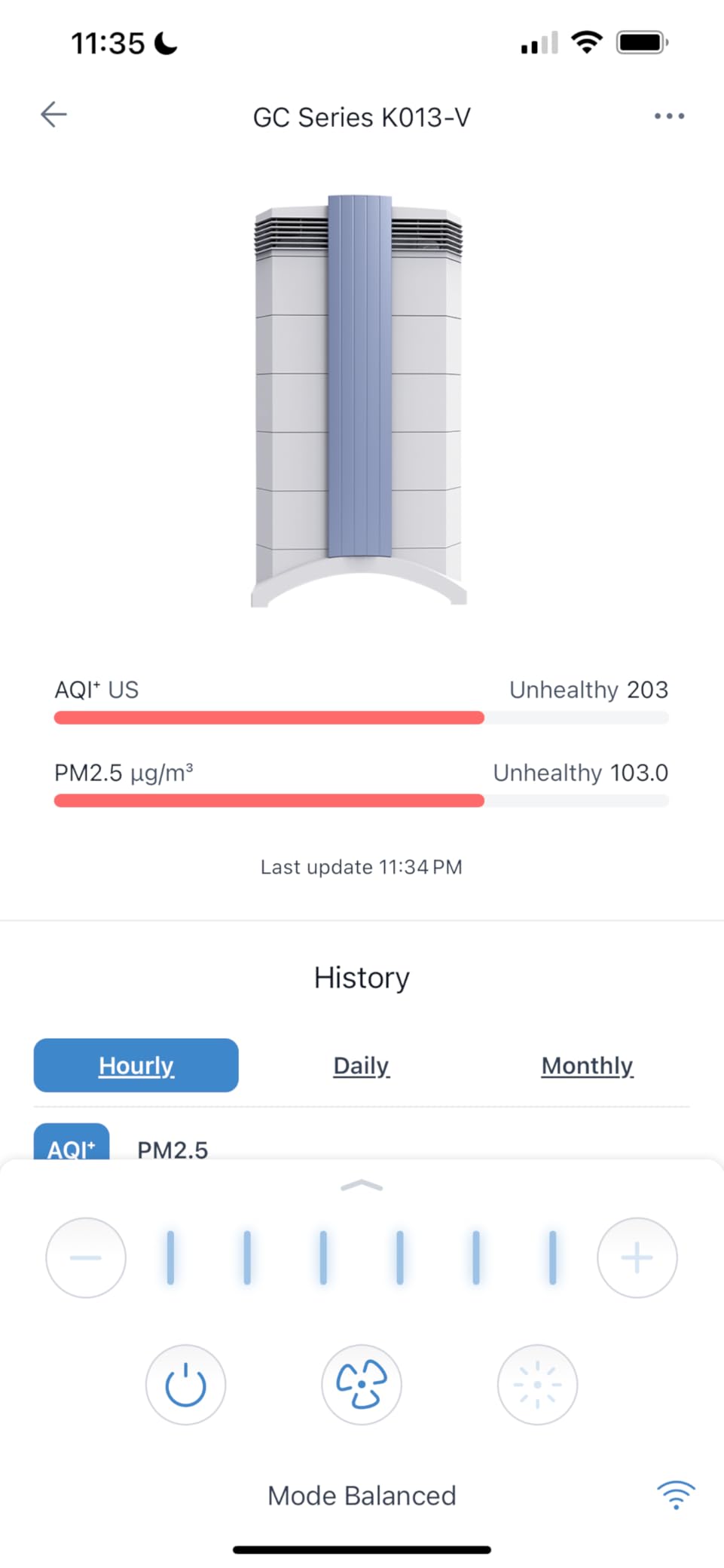 IQAir HealthPro Plus XE Air Purifier HyperHEPA WiFi, Large Rooms 1125 sq ft customer photo 1