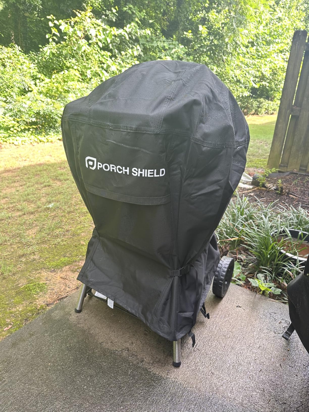 Porch Shield Outdoor Charcoal Kettle Grill Cover 22 inch Waterproof 600D Round Smoker Cover Fits Most Kettle Grill 27