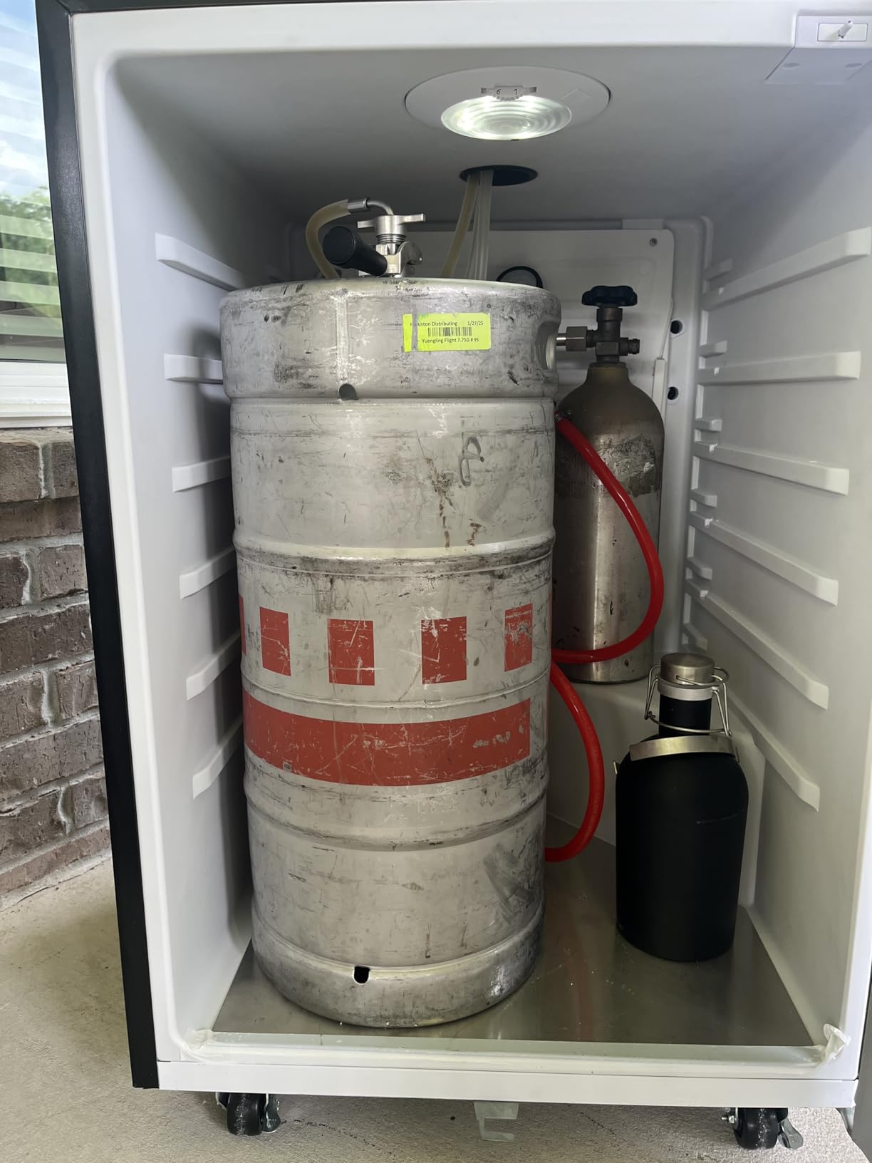 HCK Kegerator, 24 Inch Outdoor Undercounter Refrigerator, 2 in 1 Full Size Beer Kegerator with 3 Taps Draft Beer Dispenser, Freestanding, Stainless Steel Door customer photo 2