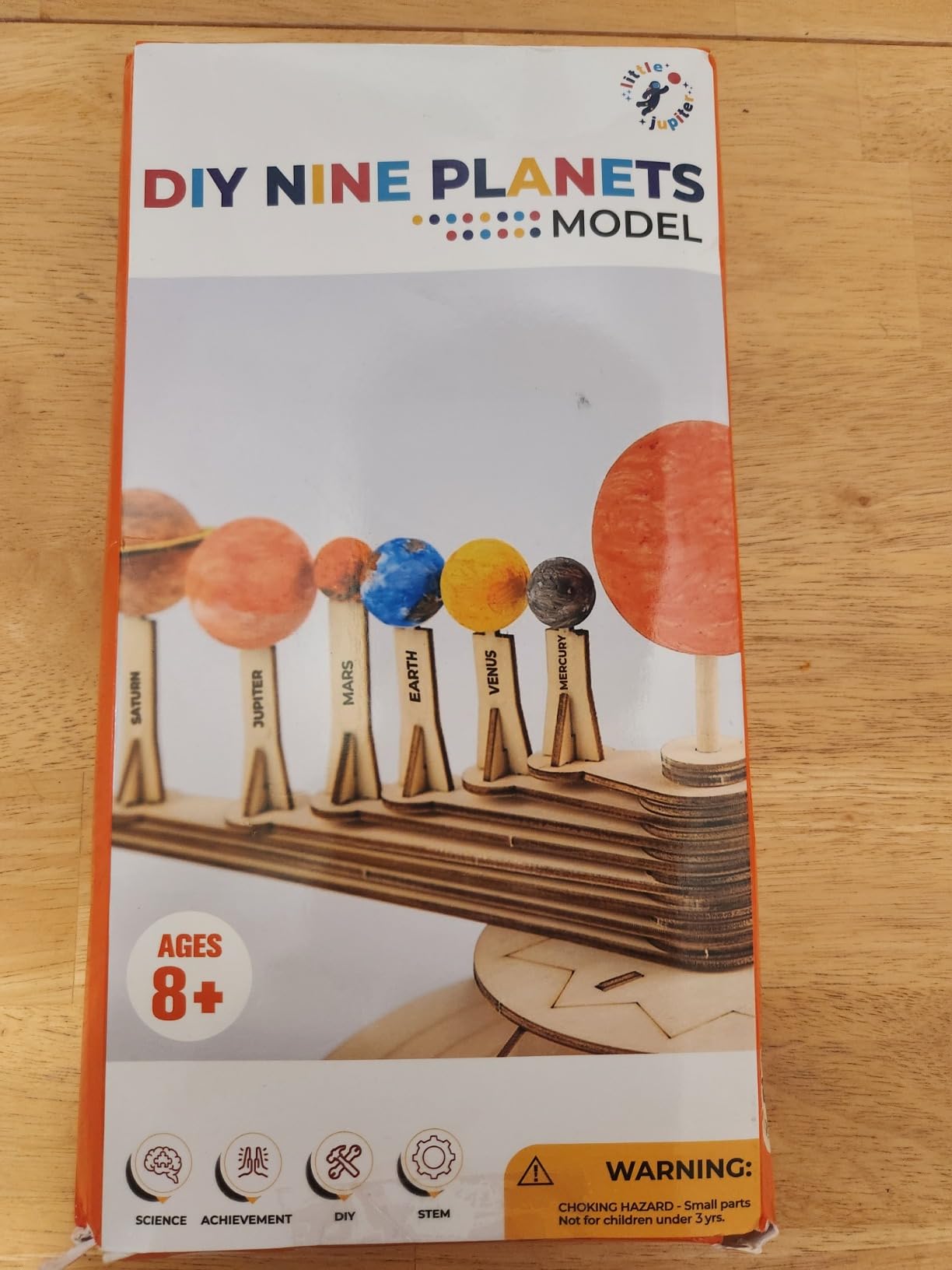 Nine Planets DIY Solar System Model for Kids - Complete Solar System Kit for Kids 8+ Years Old - Includes Wood Model & Puzzle with Fact Cards - Science Kits for 8-12 Years Old customer photo 2
