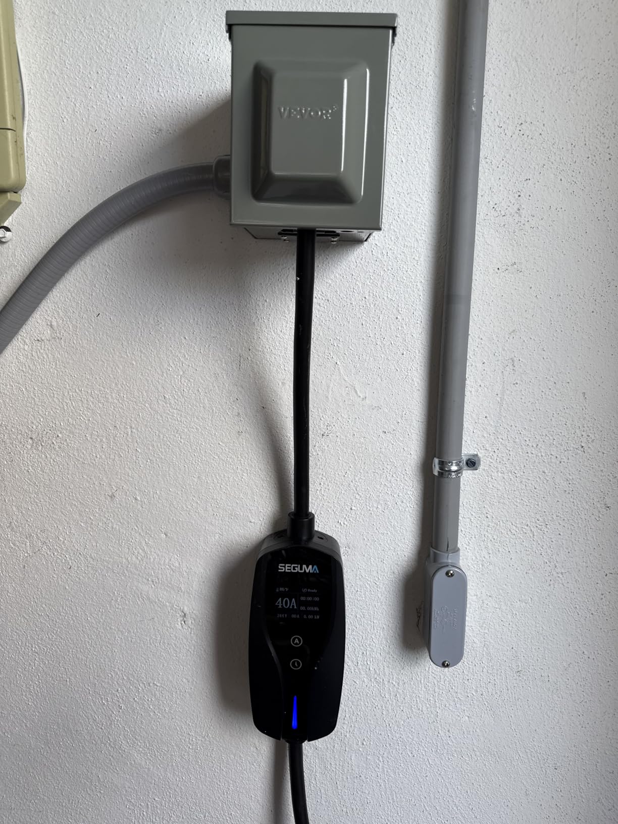 SEGUMA Level 2 EV Charger, 40Amp Electric Car Chargers for J1772 BEVs/PHEVs | 25FT Cable, NEMA 14-50 Plug, Adjustable Current, Timing Delay, Electric Vehicle Chargers, 240V 9.6kW customer photo 2