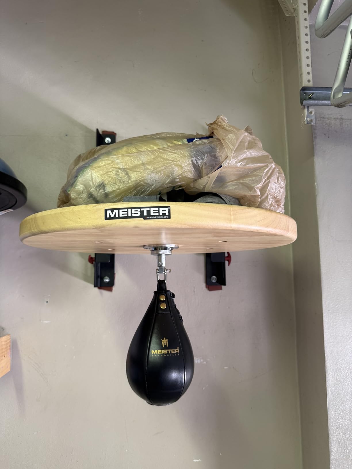 XMark Wall Mounted Speed Bag Platform with Shackle Swivel for MMA and Boxing customer photo 1
