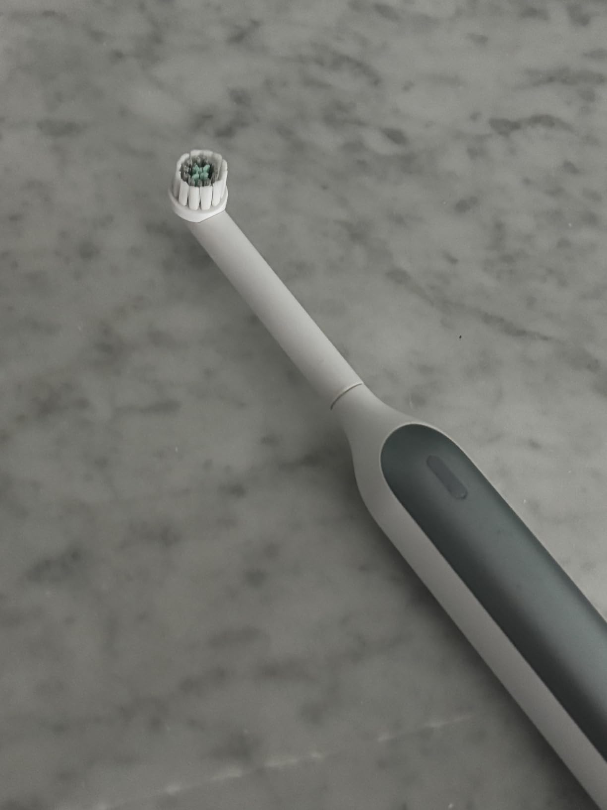 Quip Rev Oscillating Rechargeable Electric Toothbrush with Extra Brush Head - Soft Bristles, Pressure Sensor, 3 Intensities, 30-Day Battery Life, 2-Min Timer, Travel Case, Mirror Mount - Blue Stone customer photo 2
