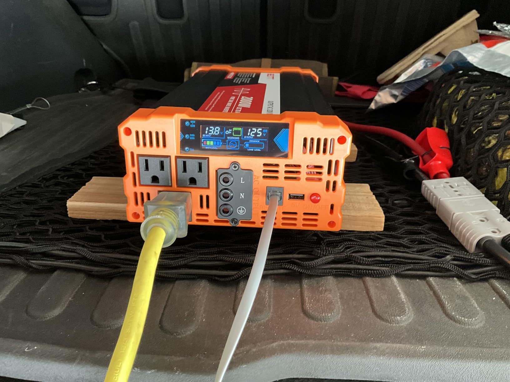 BELTTT 2000W Pure Sine Wave Inverter, Inverter 12V DC to 120V AC for Solar, RV, Truck, Outdoor, Power Inverter with Dual AC and 20A Socket, 5V 2.1A USB, Surge 4000W, Hardwire Port, Remote Controller customer photo 2
