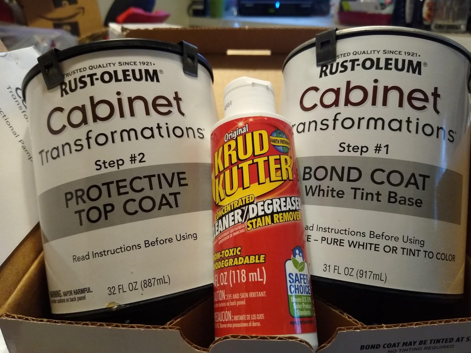 Rust-Oleum Cabinet Transformations Complete Coating Kit, Pure White customer photo 1