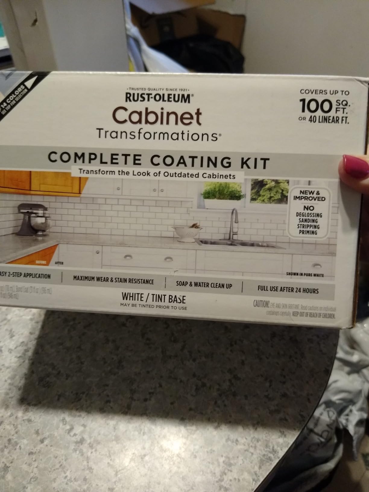 Rust-Oleum Cabinet Transformations Complete Coating Kit, Pure White customer photo 2