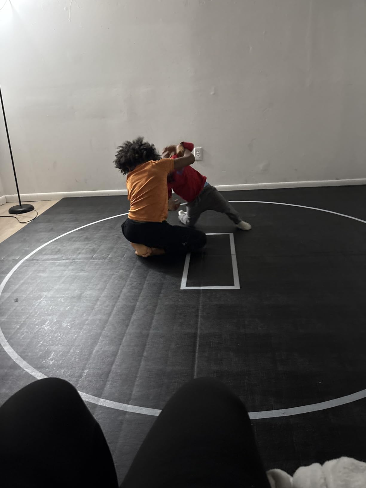Gold Medal Sports 10' x 10' Wrestling Mat, Jiu Jitsu BJJ Mats, Wrestling Mats, Martial Arts Thick Mats for Home, Judo Tatami Wrestling, Flexi Roll customer photo 2