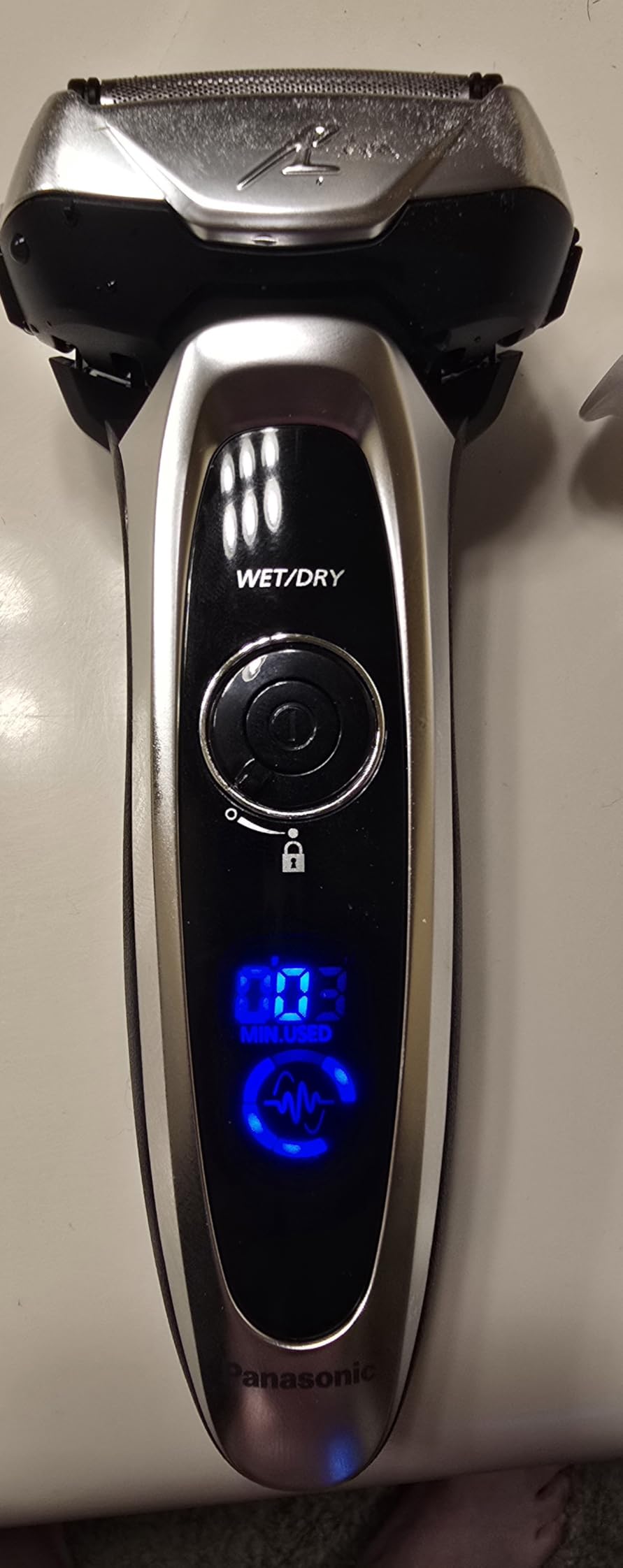 Panasonic ARC5 Palm-Sized Foil Shaver, Powerful Travel Electric Razor for Men, USB-C Charge Wet/Dry, Easy-Clean Luxury Japanese 5-Blade, Smooth & Precise Cut w/Smart Sensor (Natural Sea Stone) customer photo 1