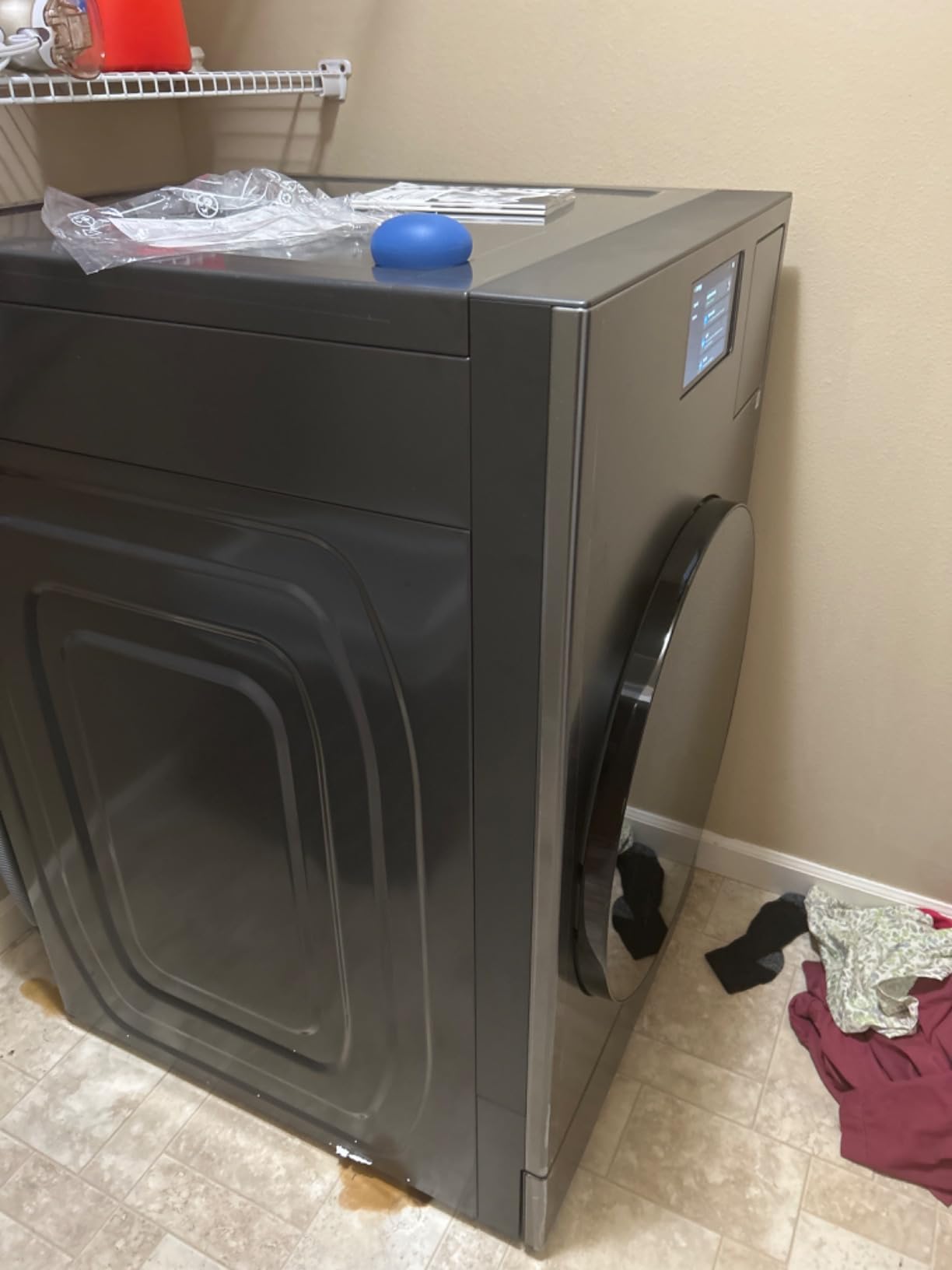 Samsung 5.3 cu. ft. Bespoke AI Laundry Ventless Heat Pump Dryer Combo All-in-One Ultra Capacity Washer with AI Home, Dark Steel customer photo 2
