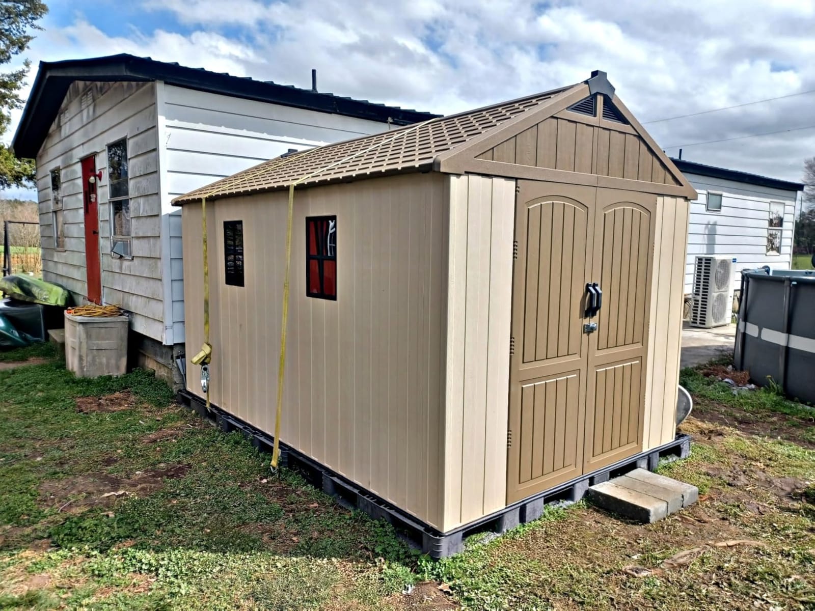 Patiowell 8x12 FT Resin Outdoor Storage Shed with Floor customer photo 2