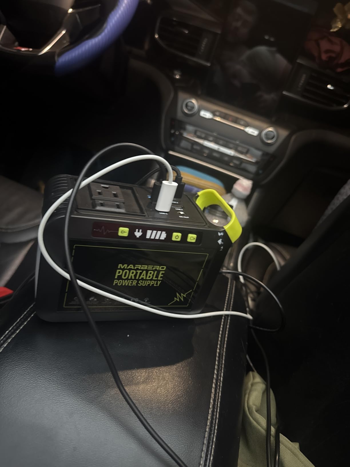 MARBERO Solar Generator 111Wh Portable Power Station with Solar Panel 30W Included Power Bank with AC Outlet 120W Surge For Home Outages Camping Outdoor Adventure Emergency customer photo 1