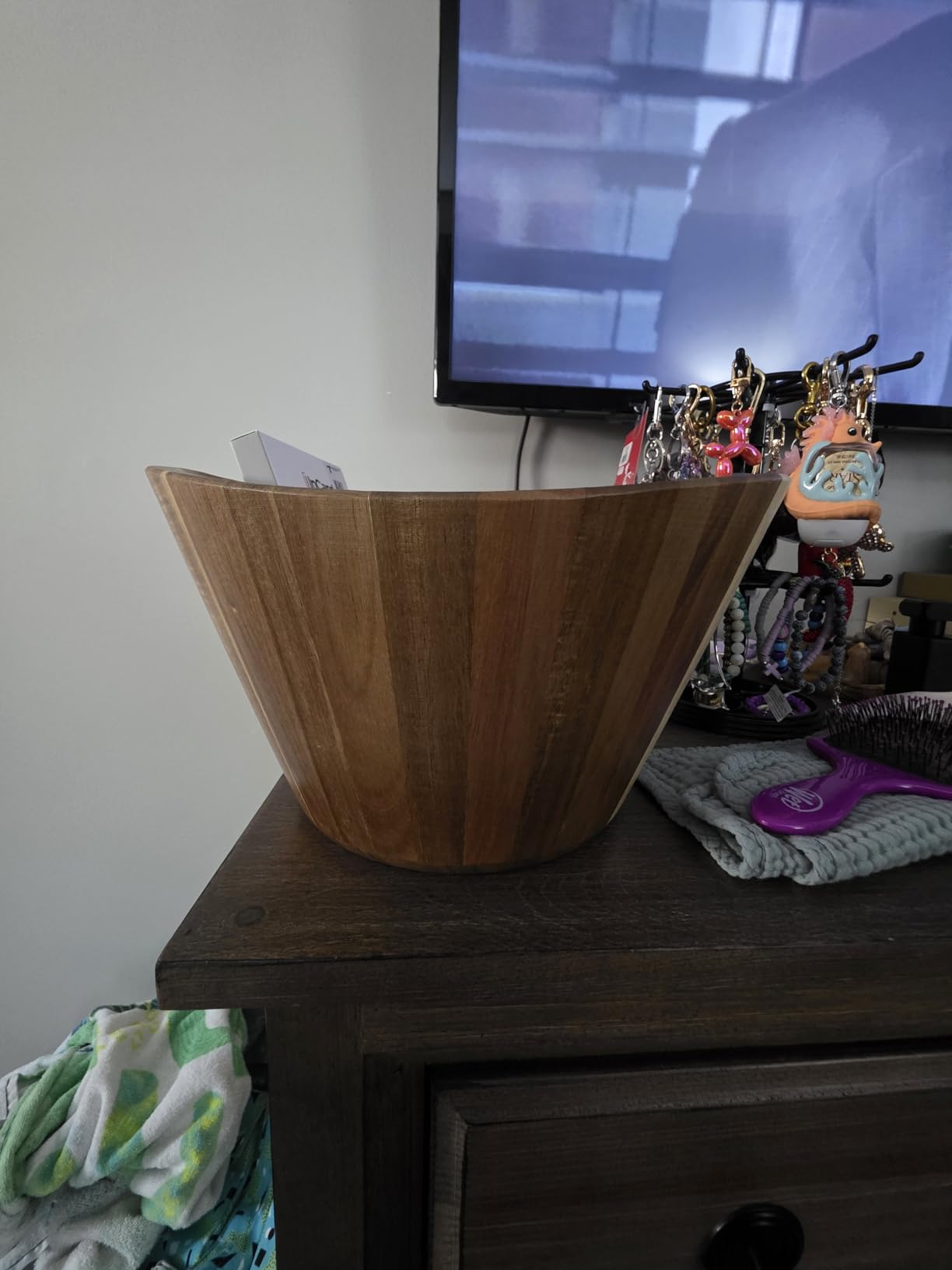 Wooden Salad Bowl Set of 3, Round 12