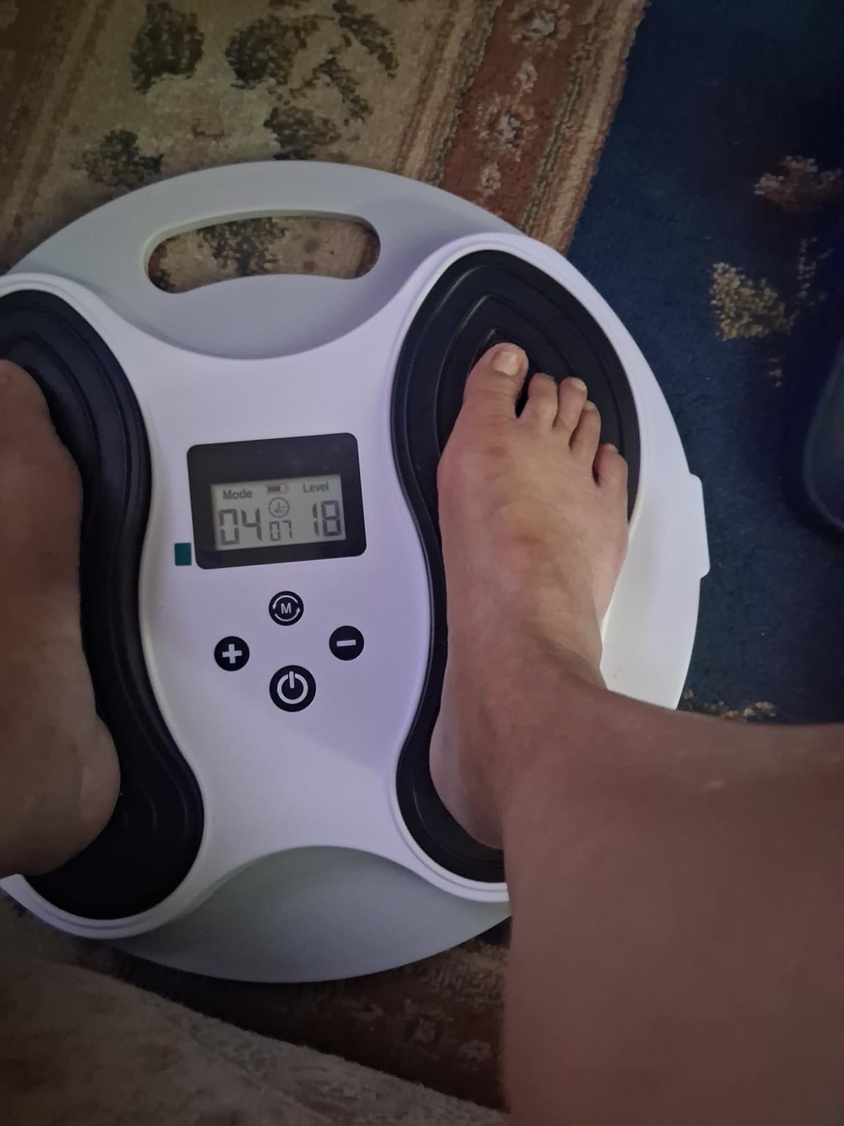 EMS Foot Massager for Neuropathy, NMES Foot Stimulator for Neuropathy Feet Nerve FSA Eligible Electric Foot Massager for Circulation and Pain Relief with 4 TENS Unit Muscle Stimulator Pads customer photo 1