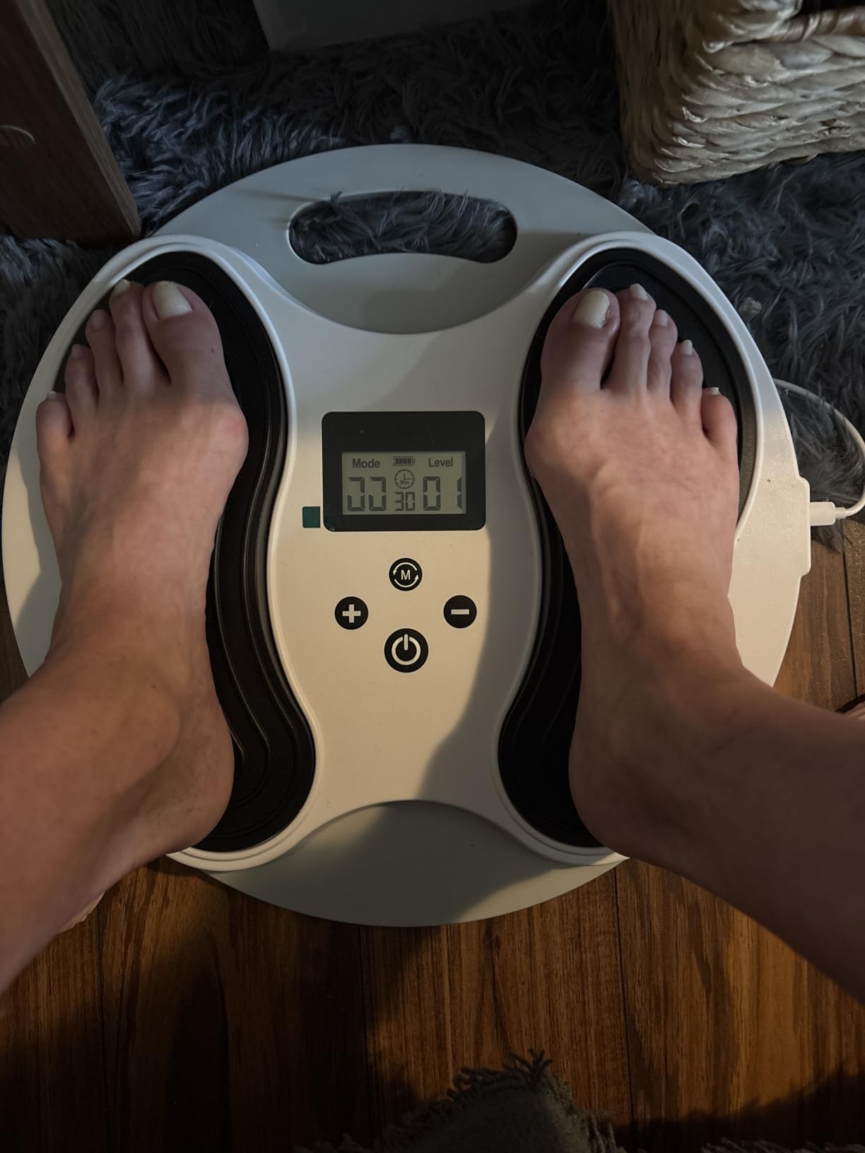EMS Foot Massager for Neuropathy, NMES Foot Stimulator for Neuropathy Feet Nerve FSA Eligible Electric Foot Massager for Circulation and Pain Relief with 4 TENS Unit Muscle Stimulator Pads customer photo 2