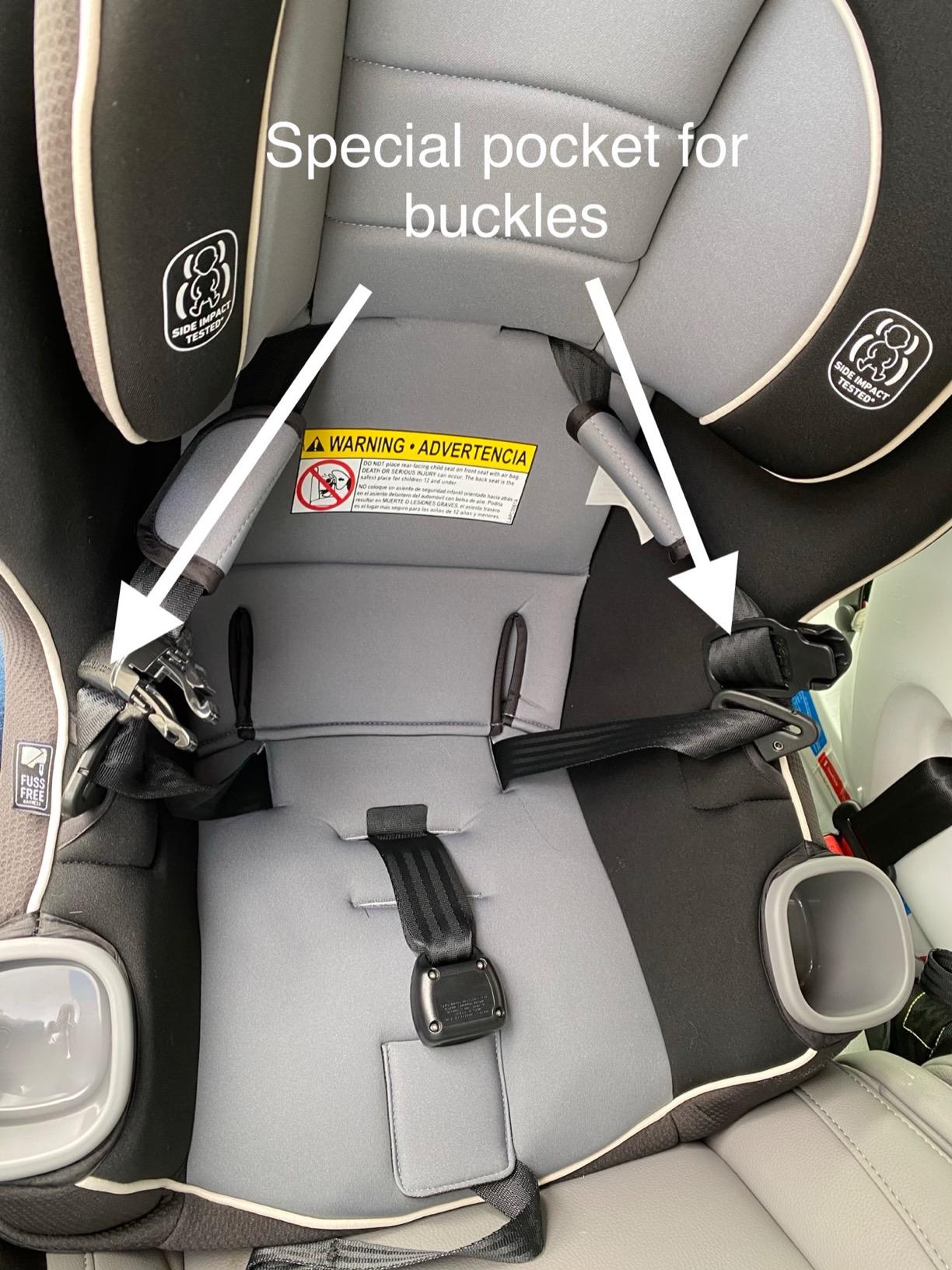 Graco Extend2Fit Convertible Car Seat, Rear and Forward Facing Car Seat with Adjustable Extension Panel for Extra Legroom, Great Gift for Baby Shower or Baby Registry, Gotham customer photo 2