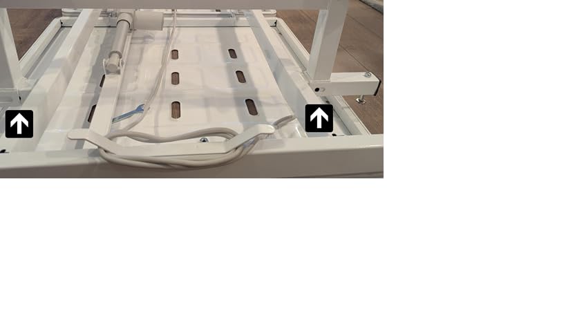 Real Relax Premium 2 Function Full Electric Hospital Bed, ICU Electric Medical Bed with 4 inch Foam Mattress & IV Pole, Dining Table Board and 5 inch Locking Casters, 530LBS Loading customer photo 2