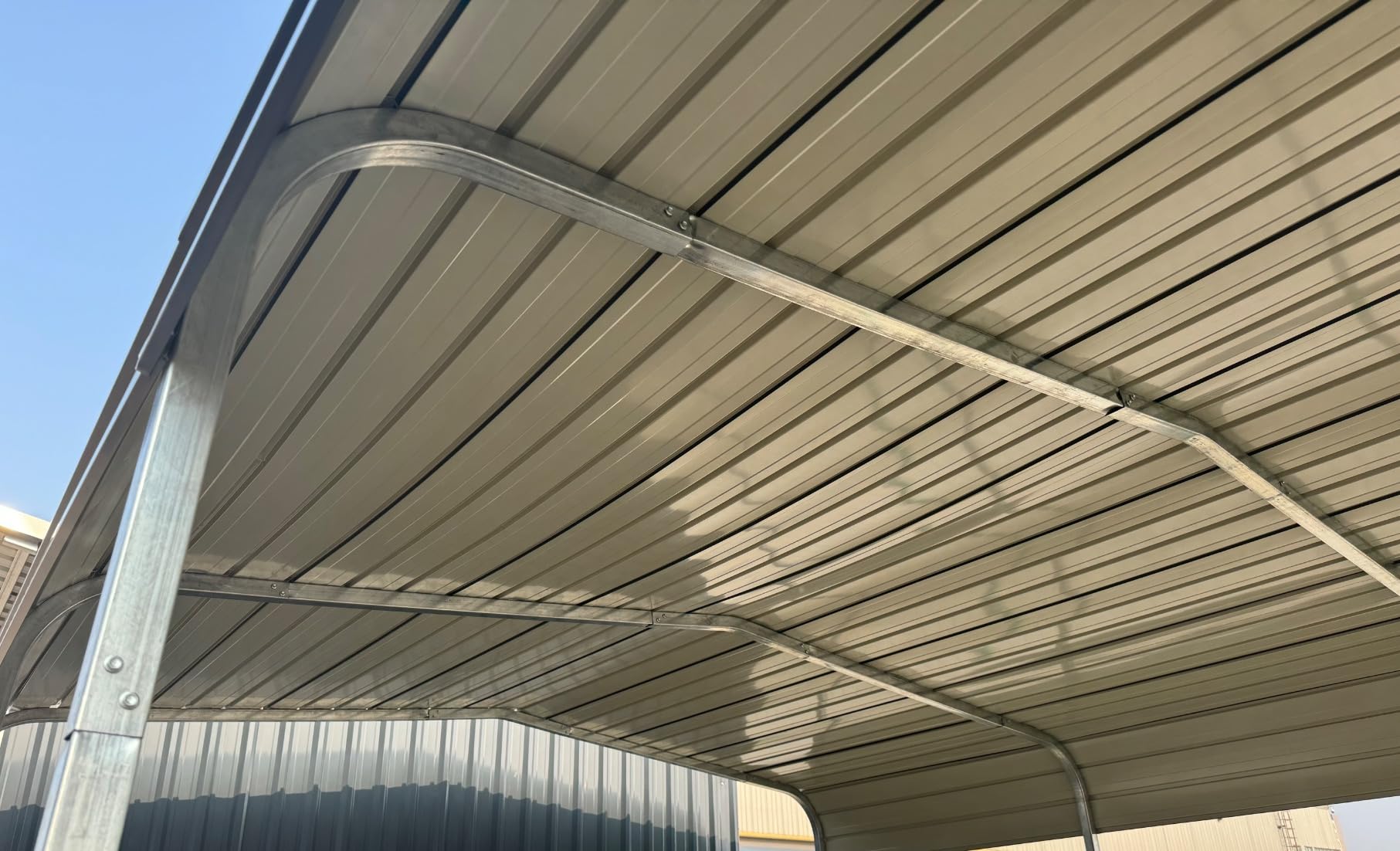 Xilingol Metal Carport, Heavy Duty Carport Canopy with Galvanized Steel Frame and Roof, Outdoor Storage Shed, Car Tent Garage Shelter for Pickup, Truck, Boat and Tractor (12x20 FT) customer photo 2