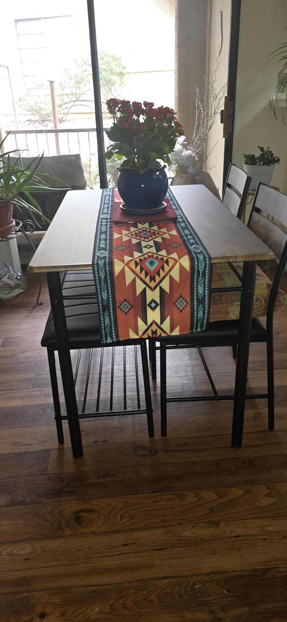 IRONCK Dining Table Set for 4, Kitchen Table and Chairs Set, Gray, with Upholstered Bench and 2 Chairs for Small Space customer photo 1